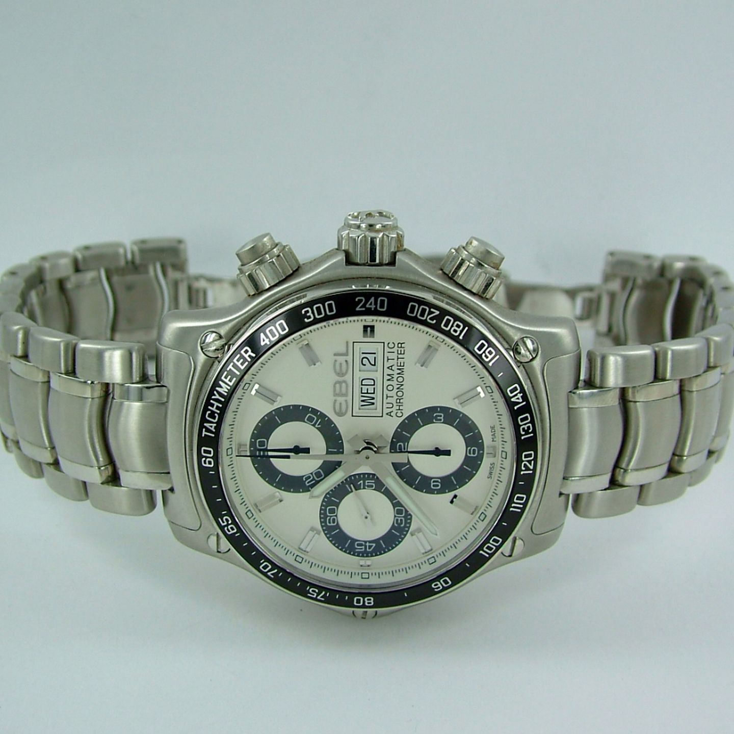 Ebel 1911 Discovery - (2011) - White dial 43 mm Steel case (2/6)