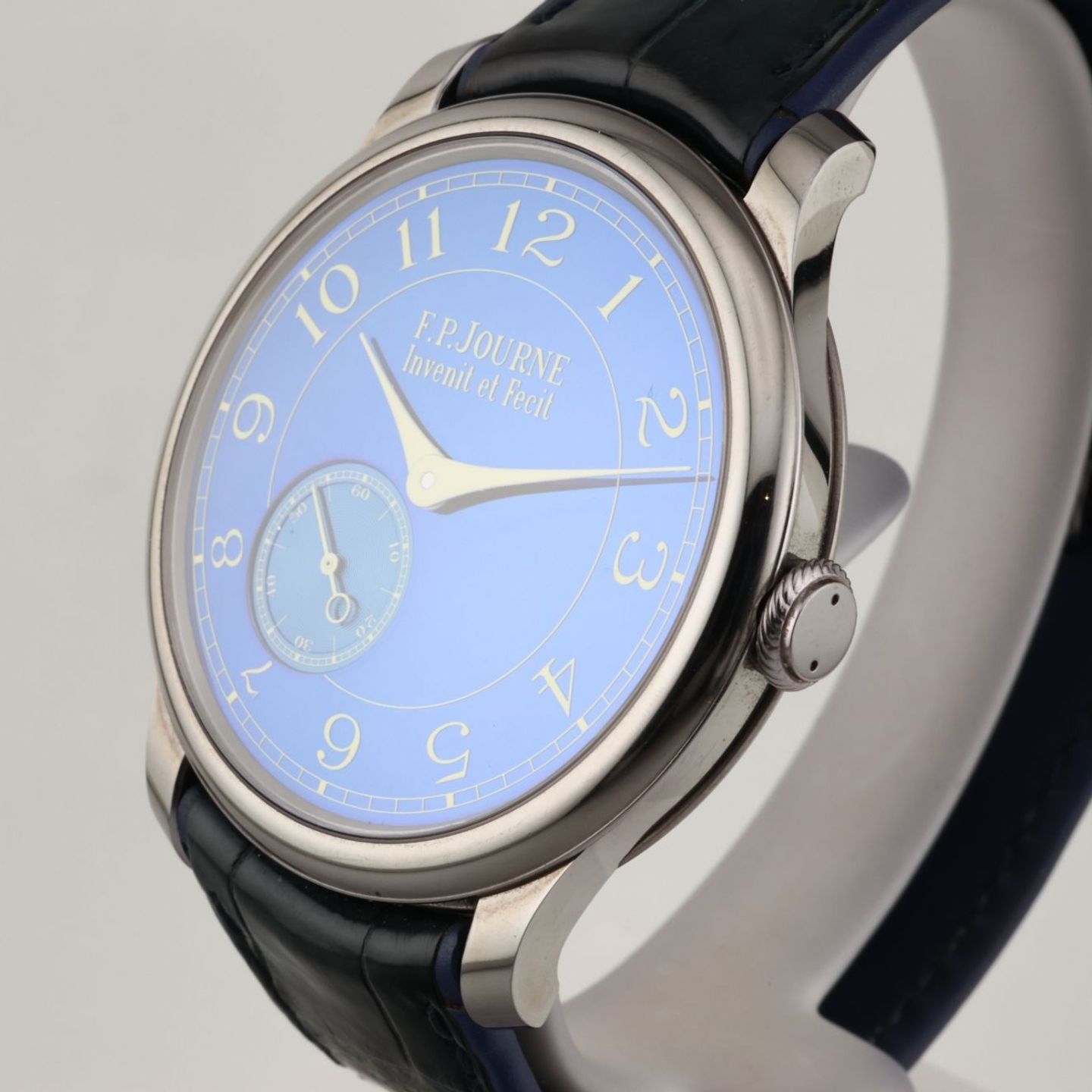 F.P. Journe Souveraine 1304 CS 39 TA BL (2013) - Blue dial 39 mm Tantalum case (6/16)
