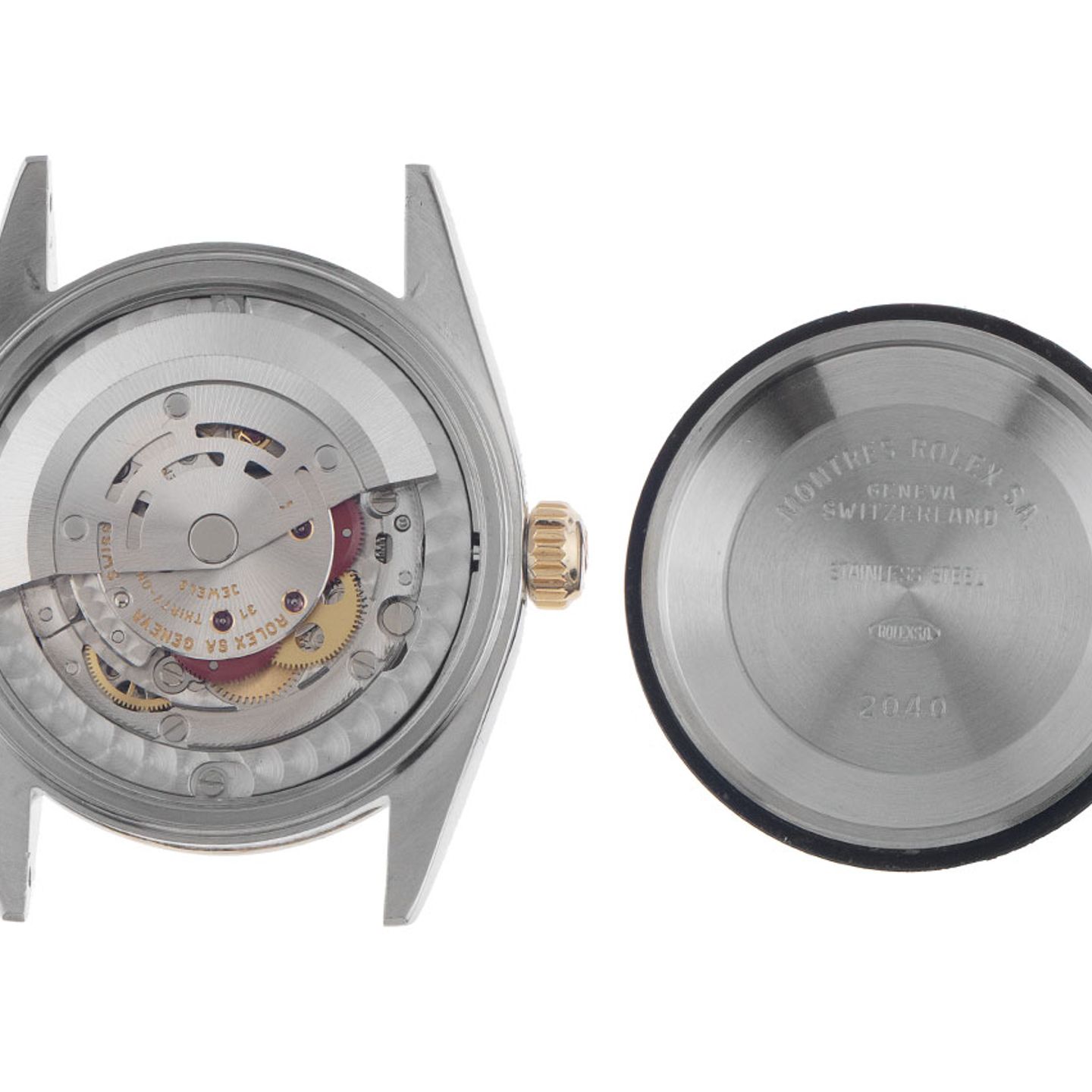 Rolex Oyster Perpetual 31 77513 (2004) - Grijs wijzerplaat 31mm Goud/Staal (8/8)