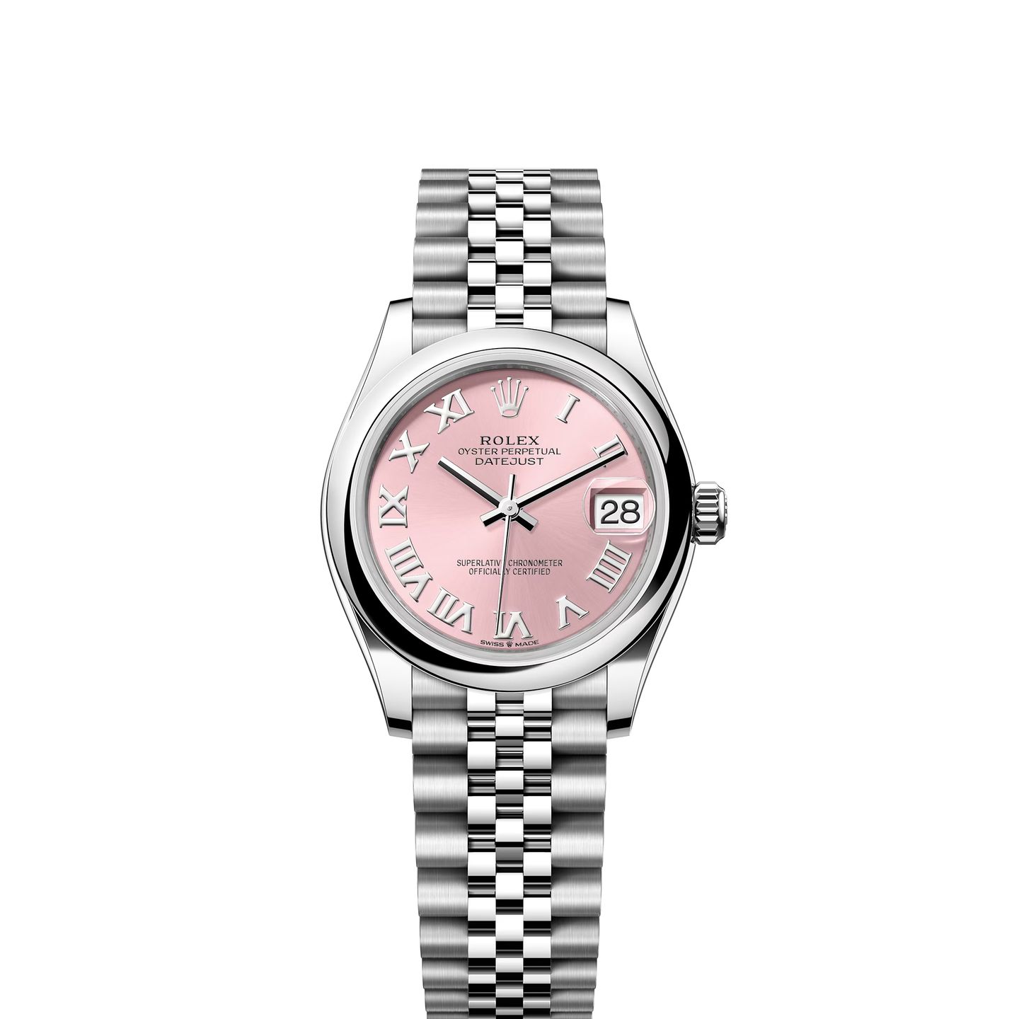 Rolex Datejust 31 278240 (2023) - Roze wijzerplaat 31mm Staal (1/8)