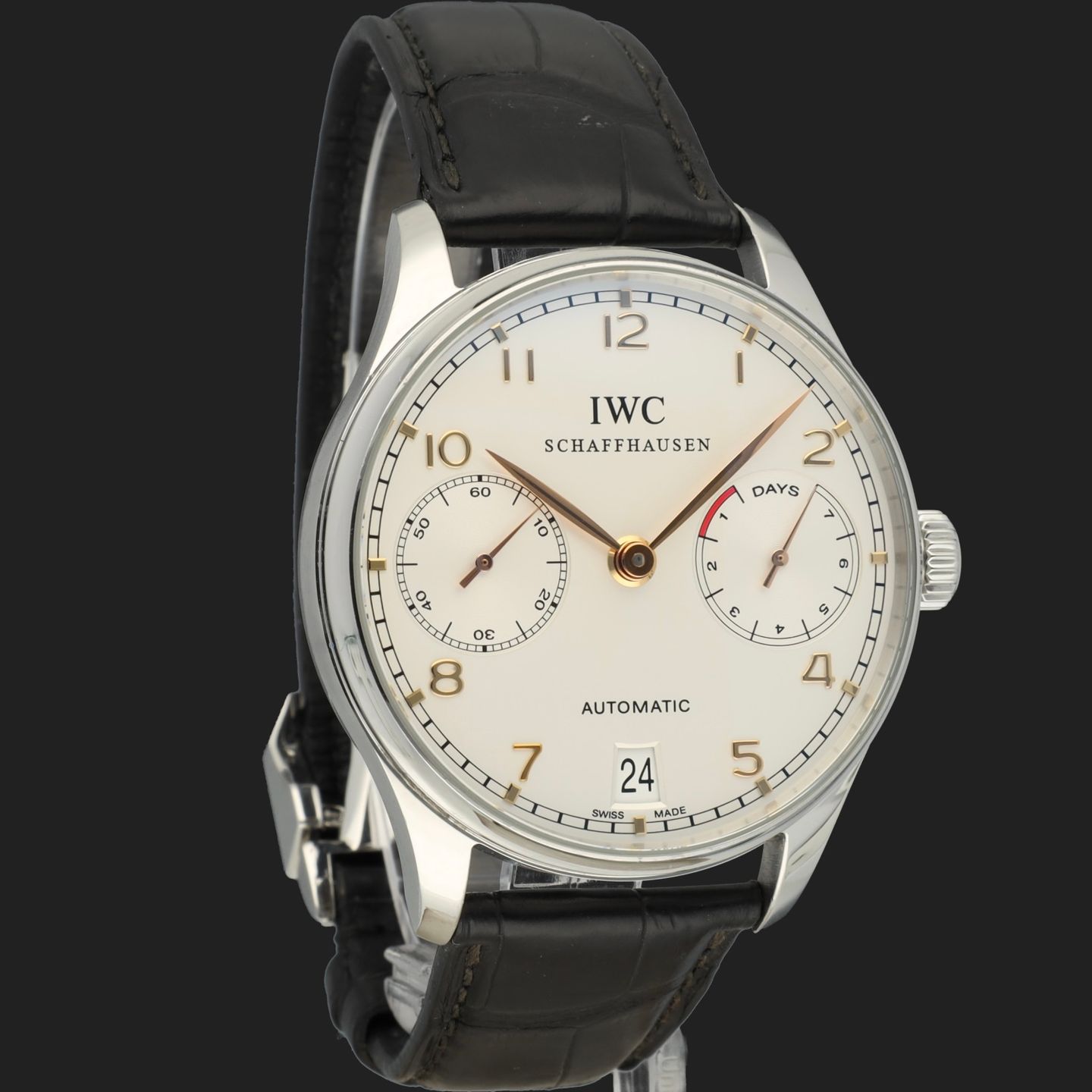 IWC Portuguese Automatic IW500114 (2016) - Silver dial 42 mm Steel case (4/8)