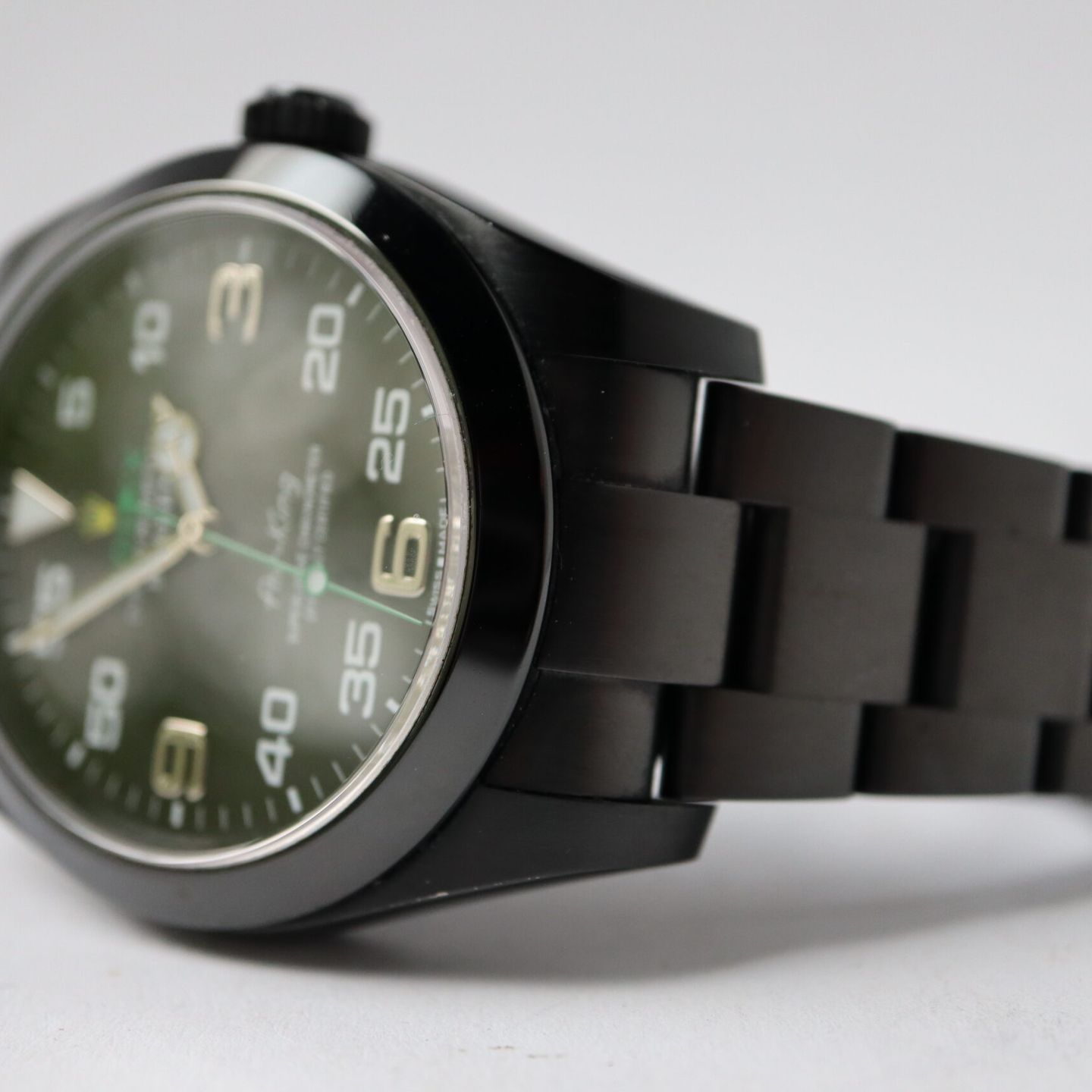 Rolex Air-King 116900 (Unknown (random serial)) - Black dial 40 mm Steel case (3/8)