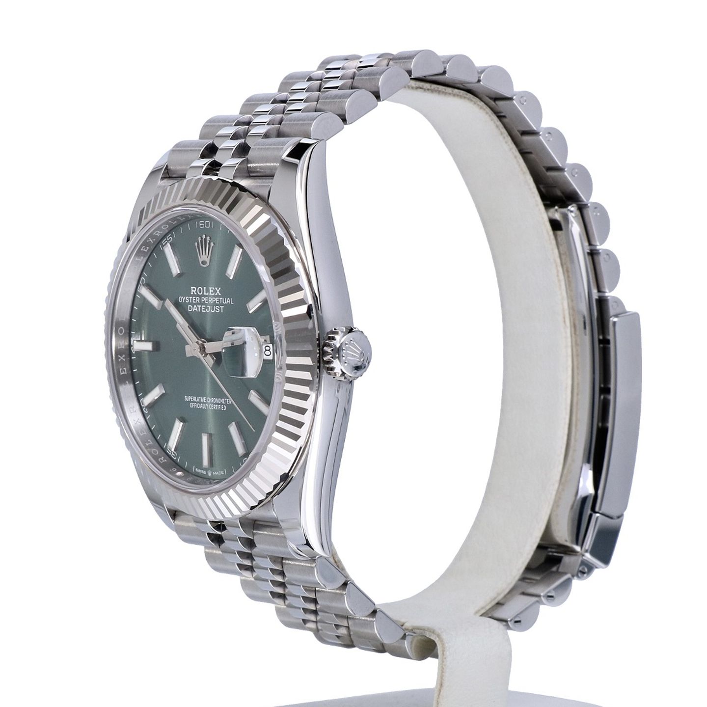 Rolex Datejust 41 126334 (2023) - Green dial 41 mm Steel case (3/8)