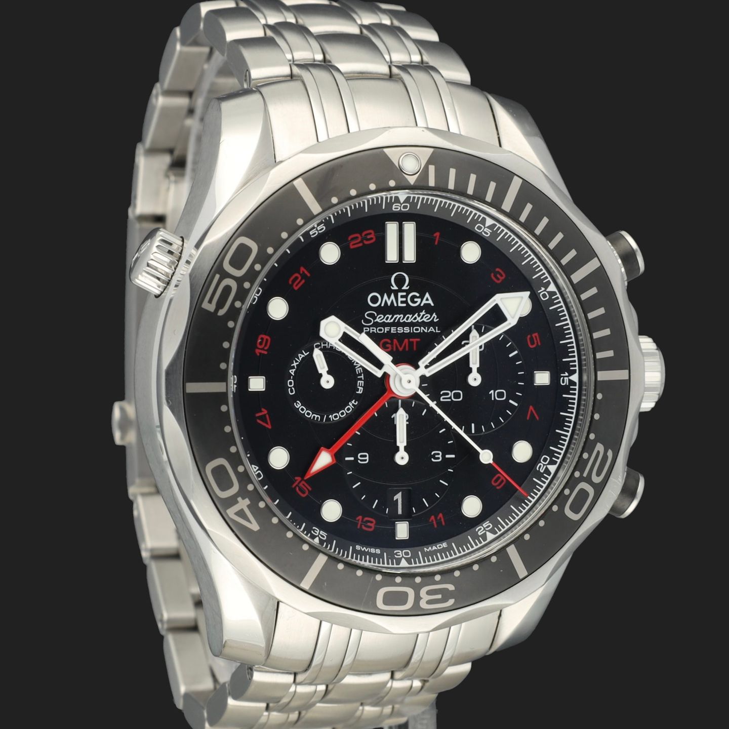 Omega Seamaster Diver 300 M 212.30.44.52.01.001 (2016) - Zwart wijzerplaat 44mm Staal (4/8)