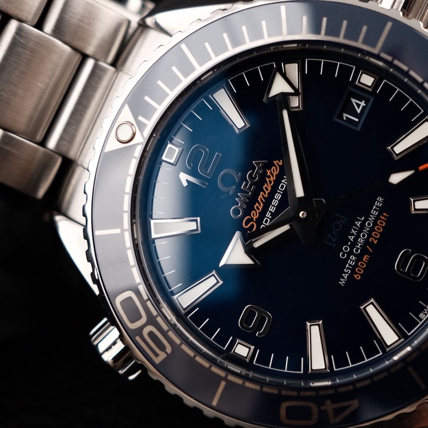 Omega Seamaster Planet Ocean 215.30.40.20.03.001 (2021) - Blauw wijzerplaat 40mm Staal (1/8)