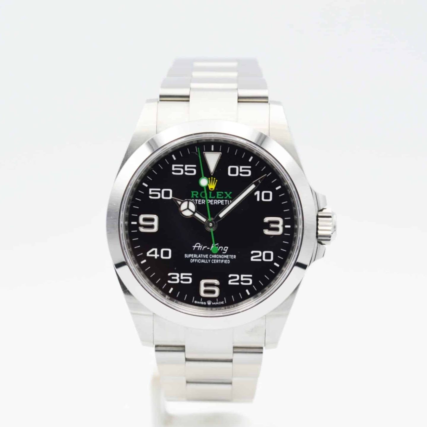 Rolex Air-King 126900 (2024) - Zwart wijzerplaat 40mm Staal (1/7)