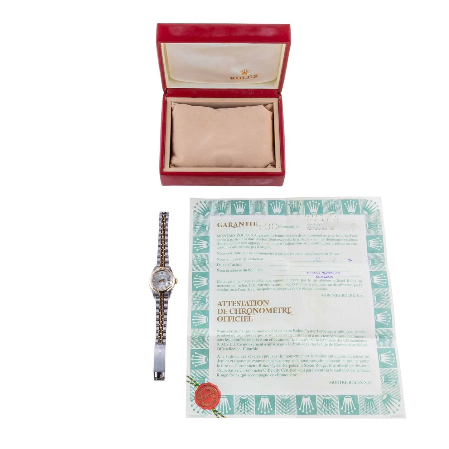 Rolex Lady-Datejust 69173 (1993) - 26 mm Gold/Steel case (8/8)