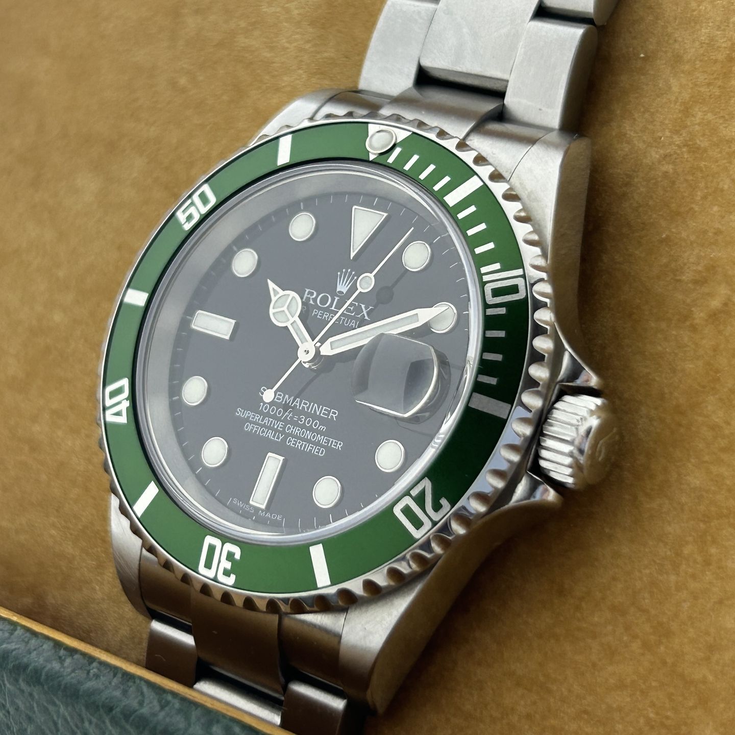 Rolex Submariner Date 16610LV (Unknown (random serial)) - Black dial 40 mm Steel case (7/8)