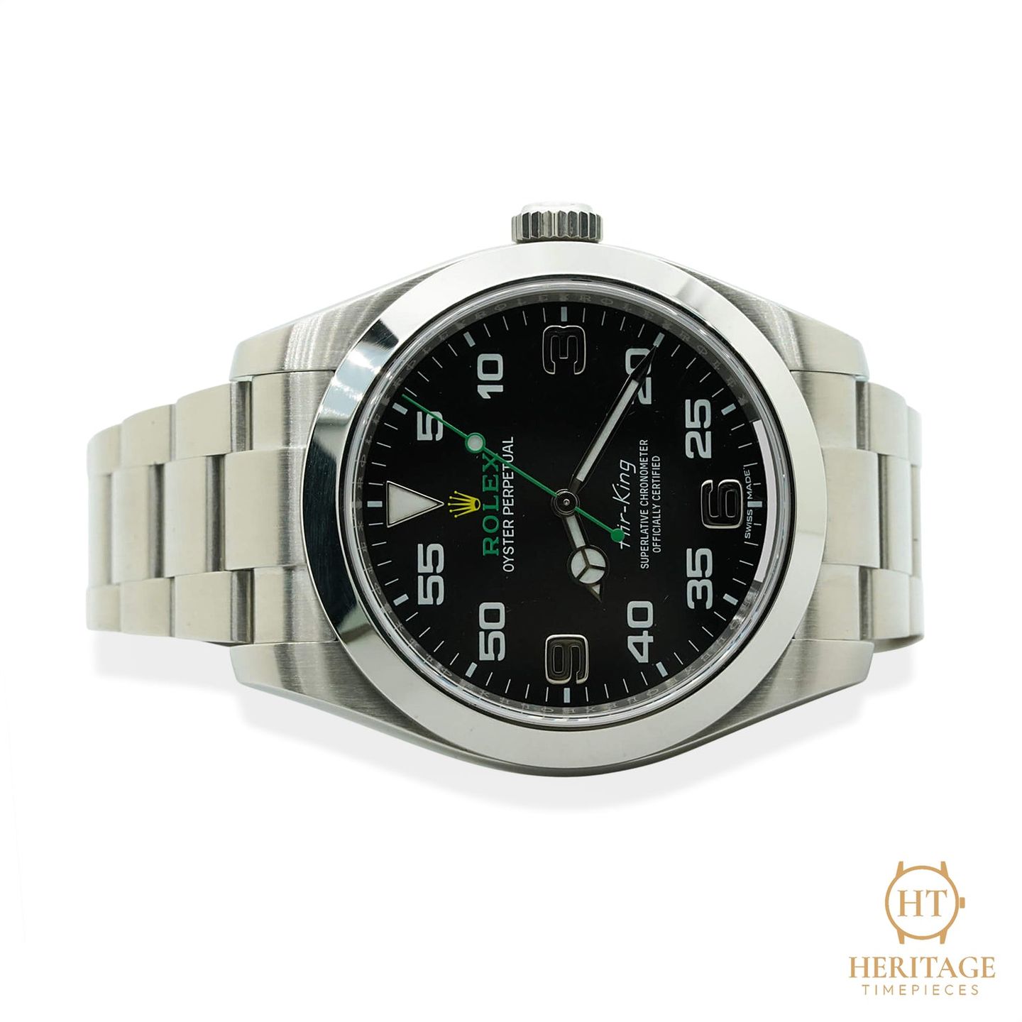 Rolex Air-King 116900 (2017) - Zwart wijzerplaat 40mm Staal (8/8)
