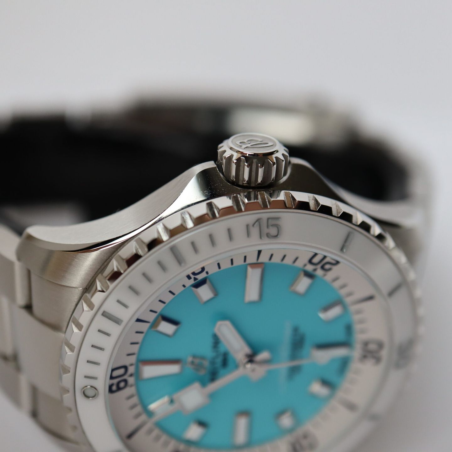 Breitling Superocean A17377211C1A1 (2024) - Turquoise wijzerplaat 36mm Staal (7/8)