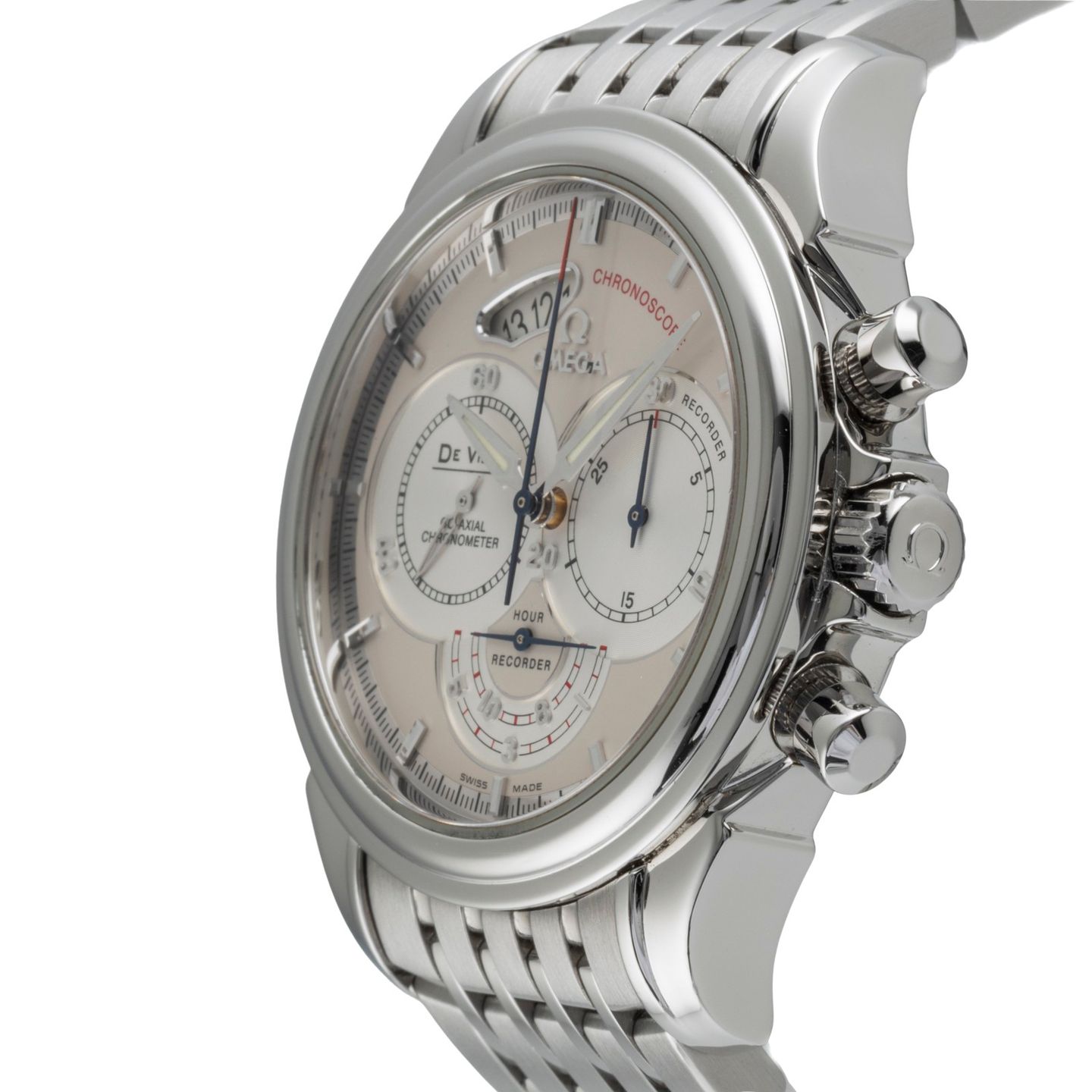 Omega De Ville Co-Axial 4550.30.00 (2020) - Silver dial 41 mm Steel case (6/8)