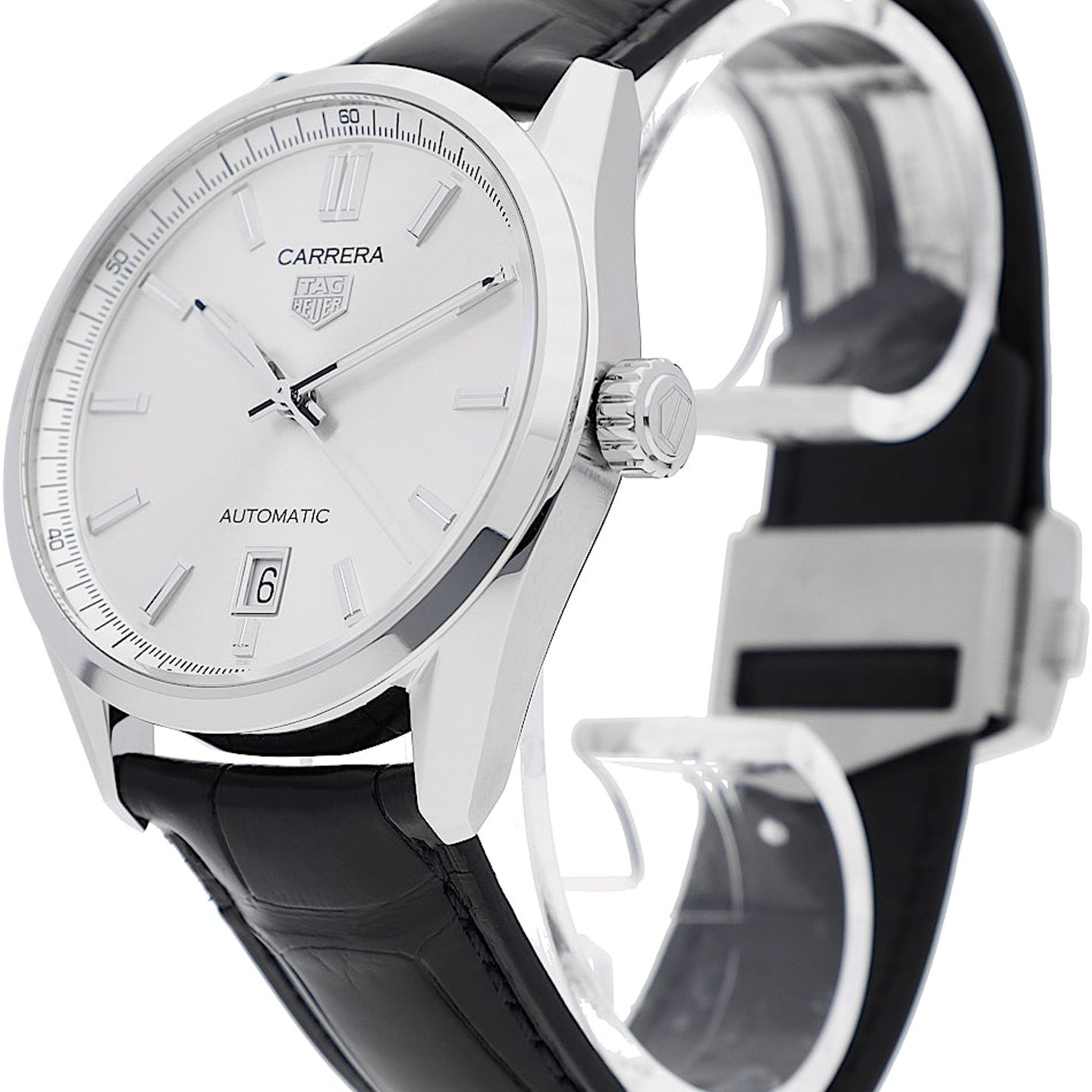 TAG Heuer Carrera Calibre 5 WBN2111.FC6505 (2025) - Black dial 39 mm Steel case (3/5)