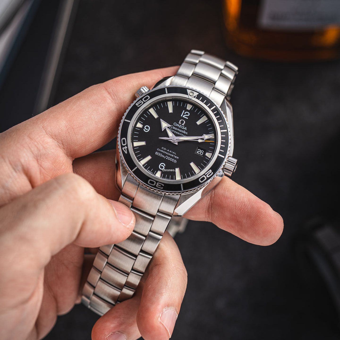 Omega Seamaster Planet Ocean 2201.50.00 (2011) - Zwart wijzerplaat 42mm Staal (5/8)