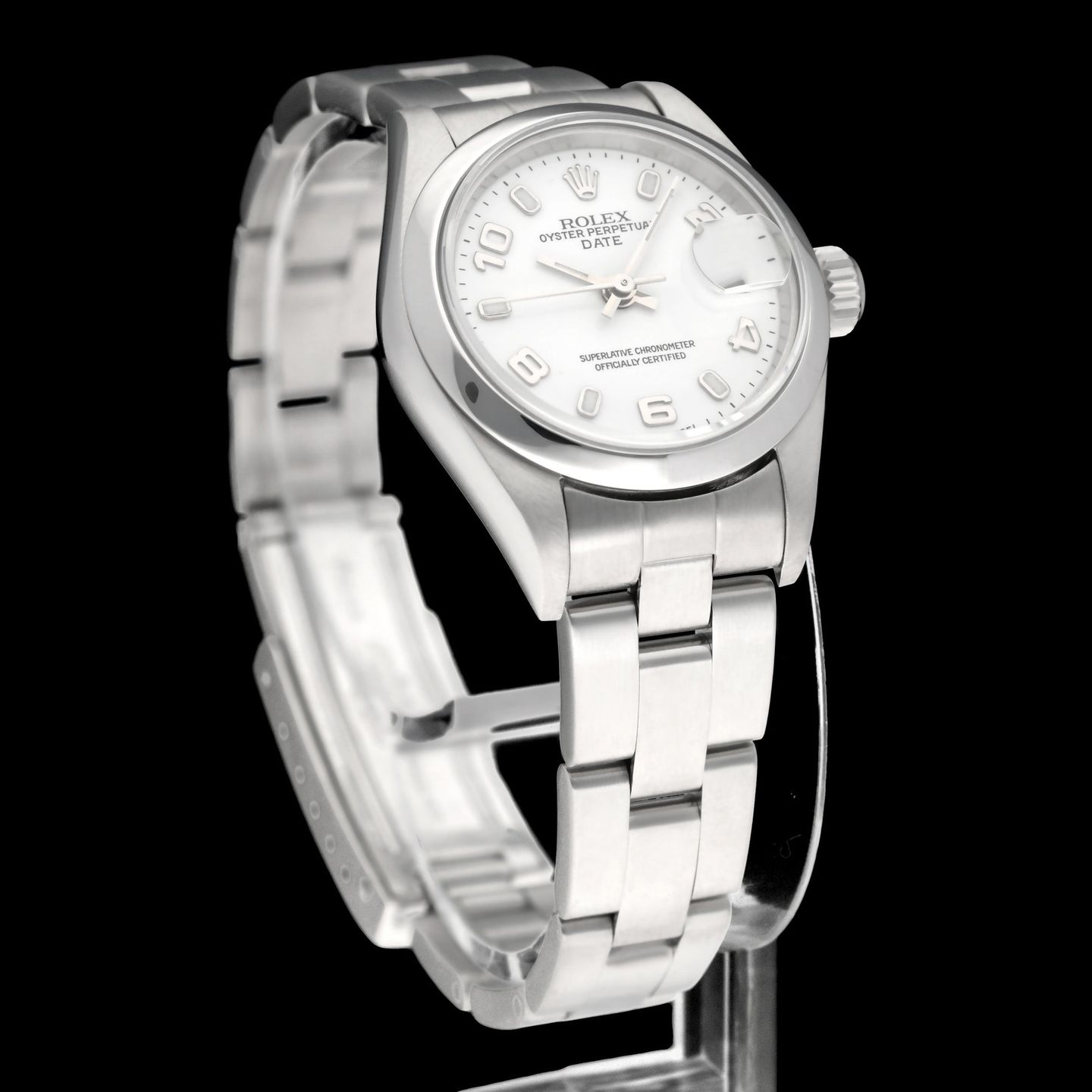 Rolex Oyster Perpetual Lady Date 79160 (2002) - 26mm Staal (5/7)