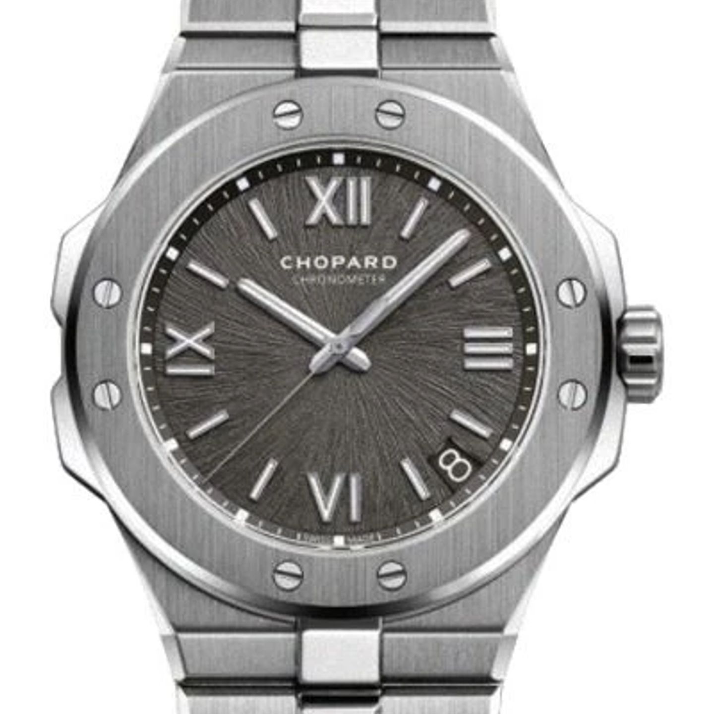 Chopard Alpine Eagle 298600-3002 (2024) - Grey dial 41 mm Steel case (2/2)