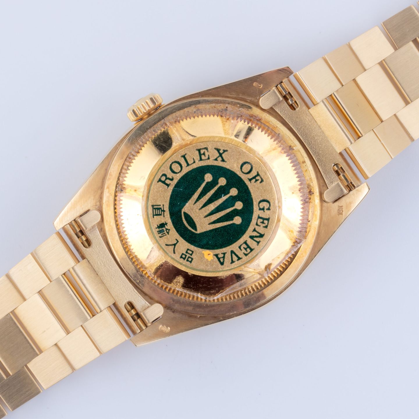 Rolex Day-Date 36 18238 (1993) - Black dial 36 mm Yellow Gold case (4/8)