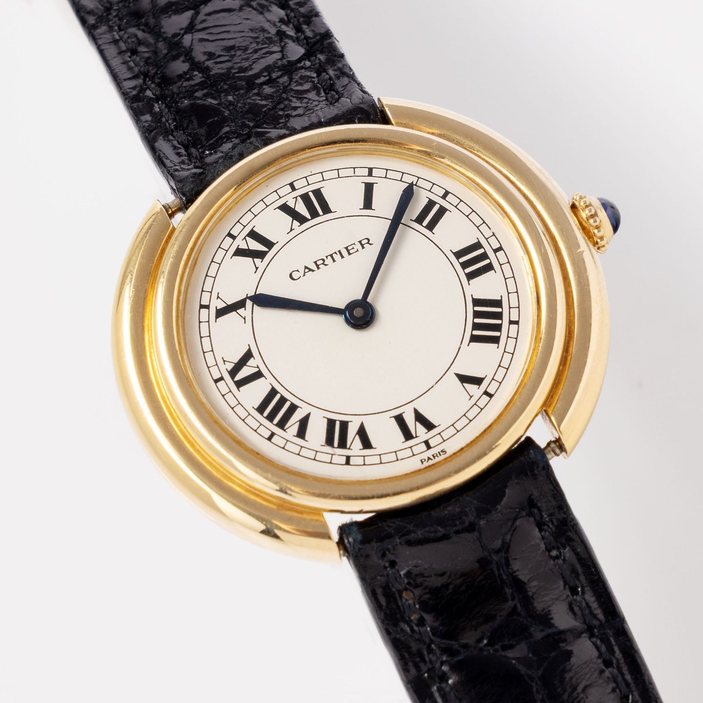 Cartier Vendome 17003 (Onbekend (willekeurig serienummer)) - Wit wijzerplaat 33mm Geelgoud (5/8)