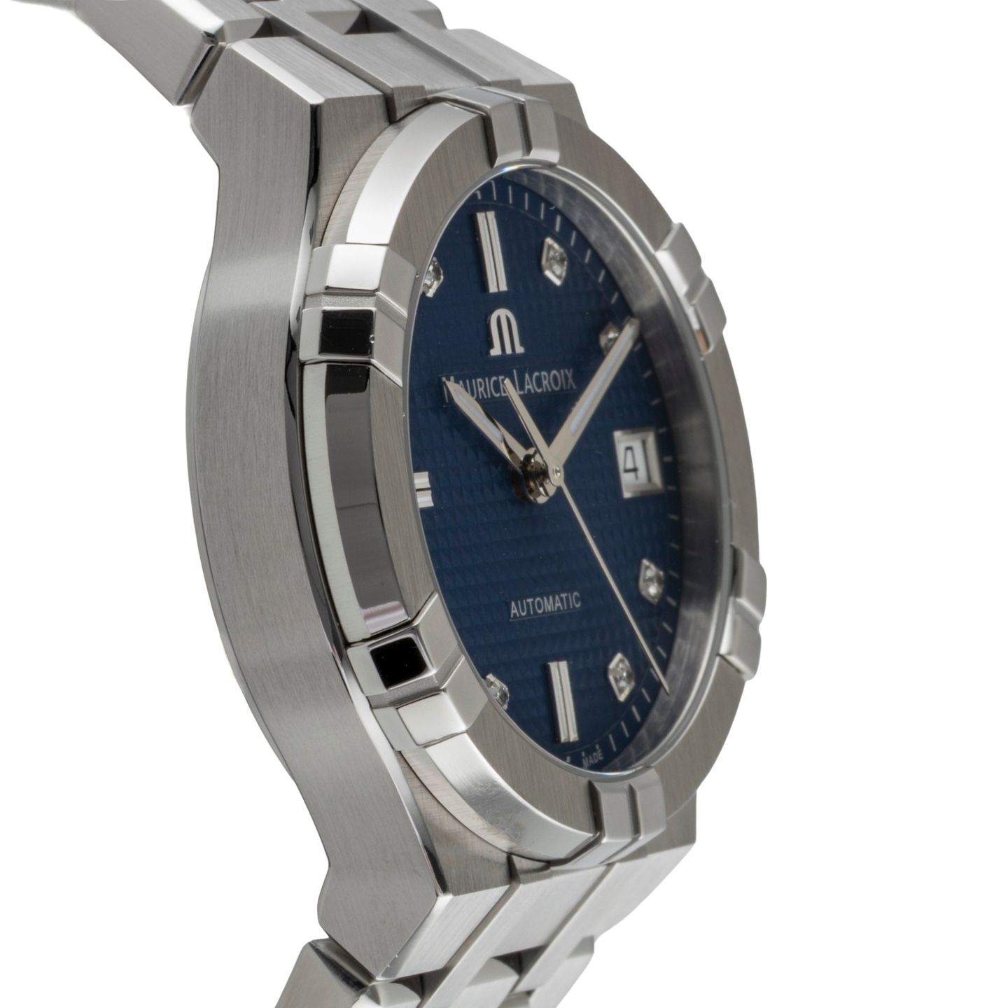 Maurice Lacroix Aikon AI6006-SS002-450-1 (Unknown (random serial)) - Blue dial 35 mm Steel case (7/8)