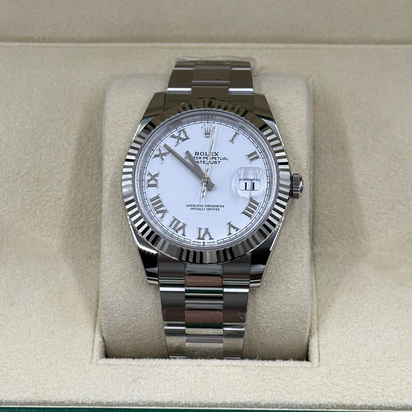 Rolex Datejust 41 126334 (2023) - Wit wijzerplaat 41mm Staal (5/8)