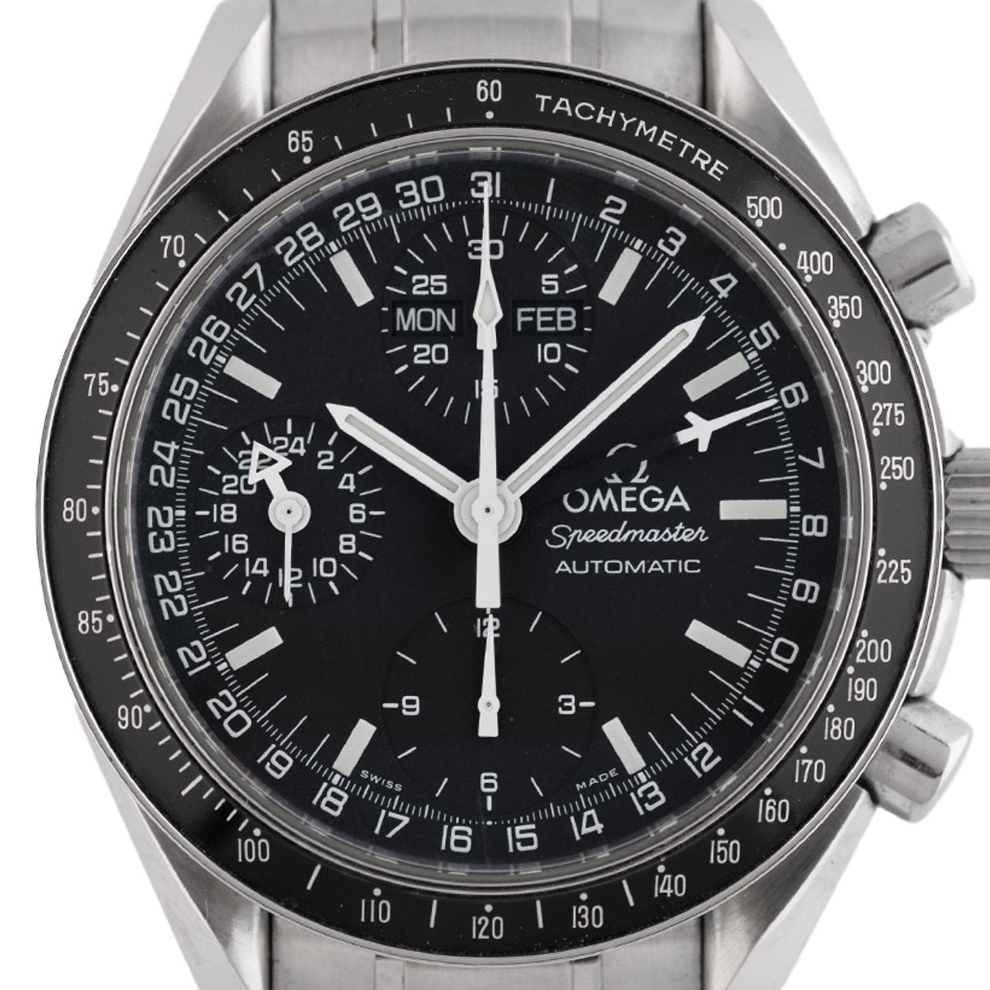 Omega Speedmaster Day Date 3520.50.00 (Unknown (random serial)) - Black dial 39 mm Steel case (2/5)