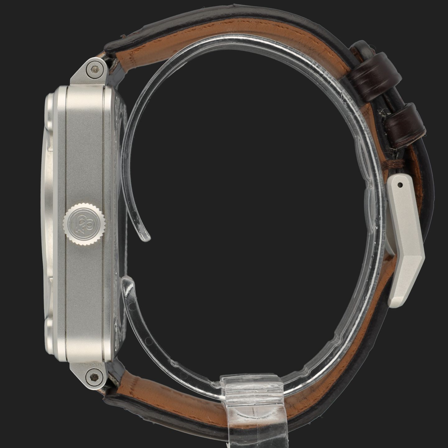 Bell & Ross BR 01 BR01-SKULL-SK (2018) - Zilver wijzerplaat 46mm Staal (7/8)