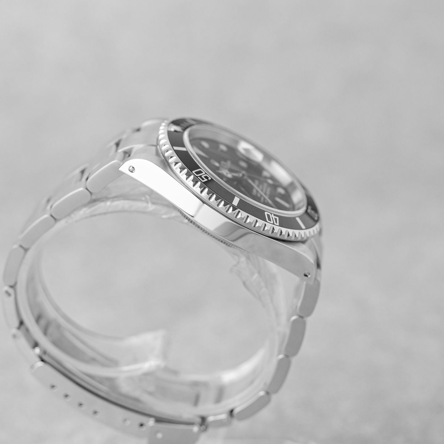 Rolex Submariner Date 16610 (2002) - Zwart wijzerplaat 40mm Staal (4/8)