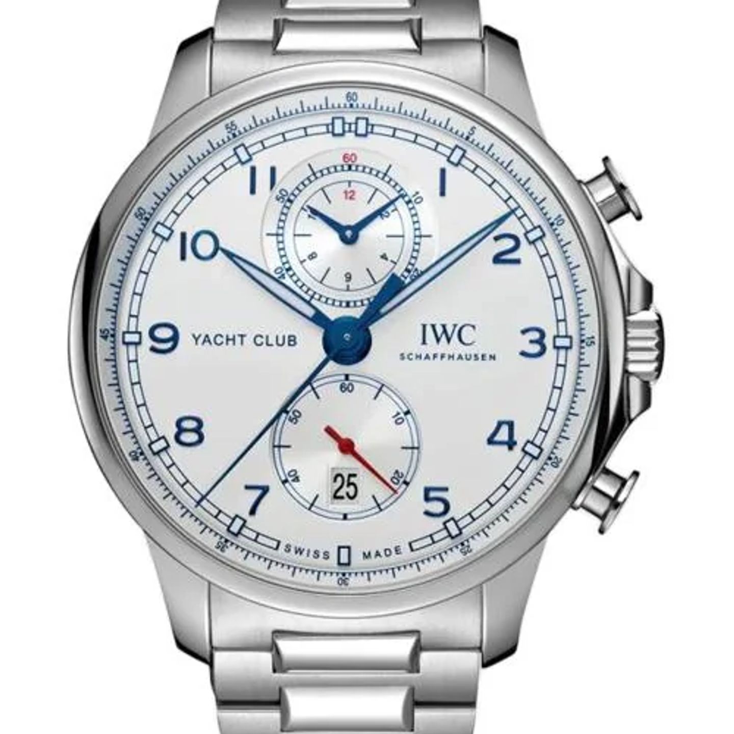 IWC Portuguese Yacht Club Chronograph IW390702 (2026) - Zilver wijzerplaat 45mm Staal (1/1)