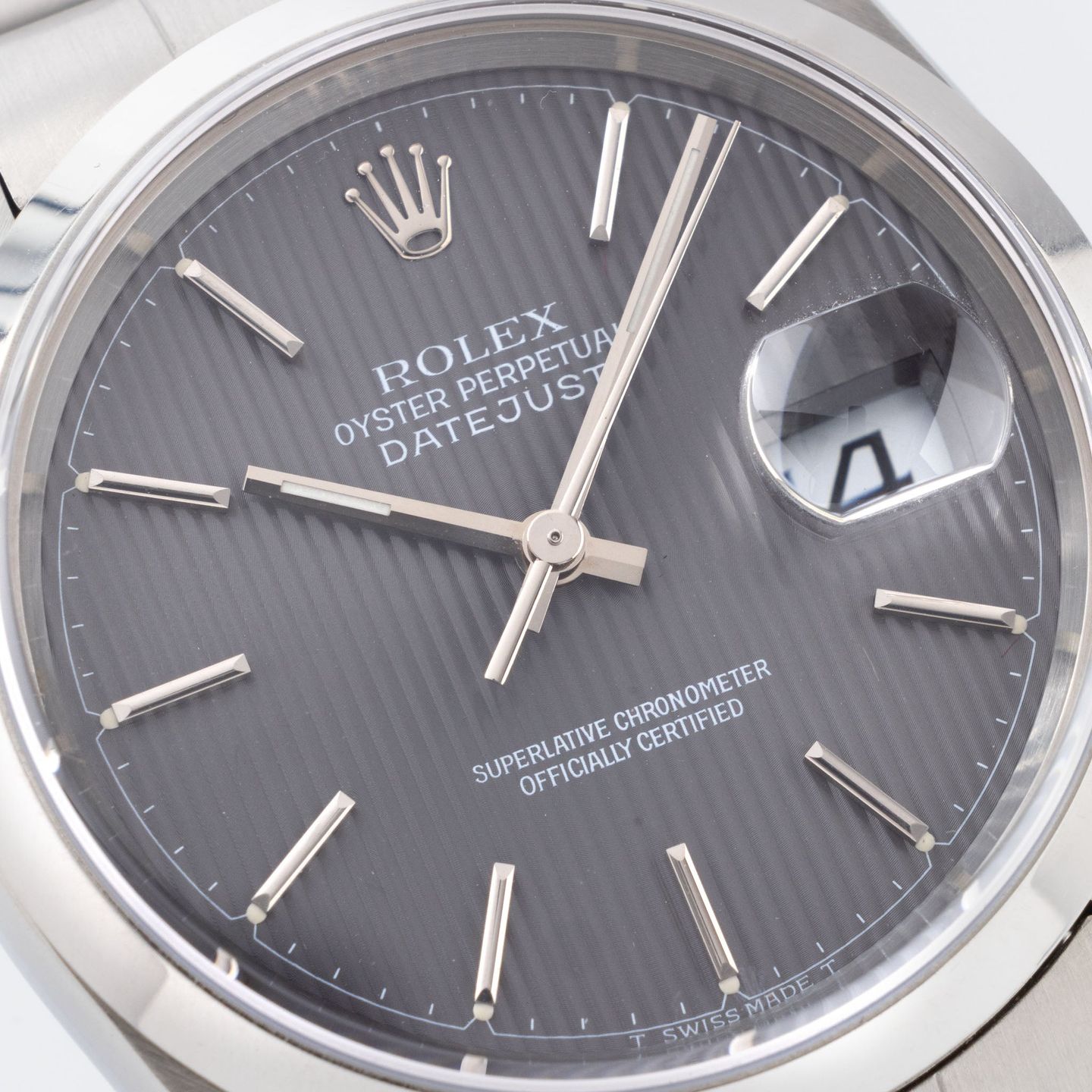 Rolex Datejust 36 16200 (1996) - Grey dial 36 mm Steel case (4/8)