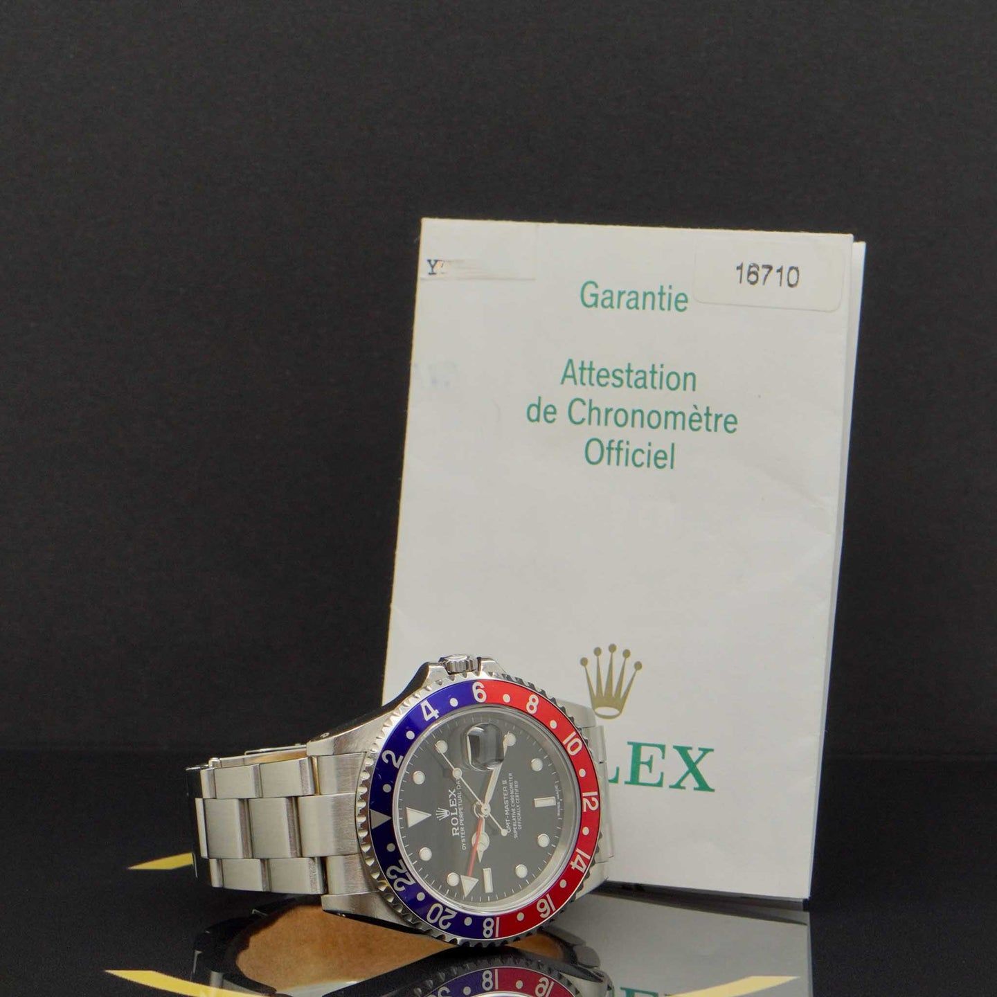 Rolex GMT-Master II 16710 (2003) - Zwart wijzerplaat 40mm Staal (5/7)