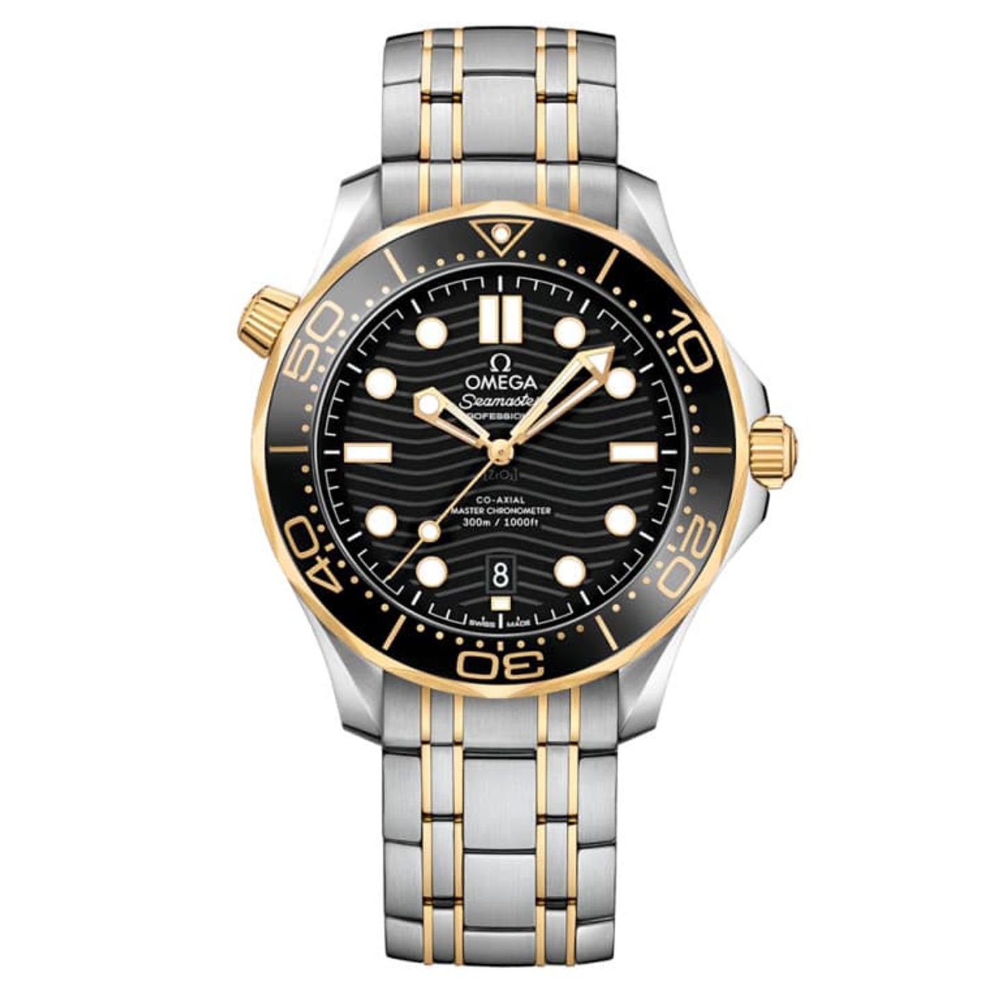 Omega Seamaster Diver 300 M 210.20.42.20.01.002 (2024) - Black dial 42 mm Gold/Steel case (1/1)