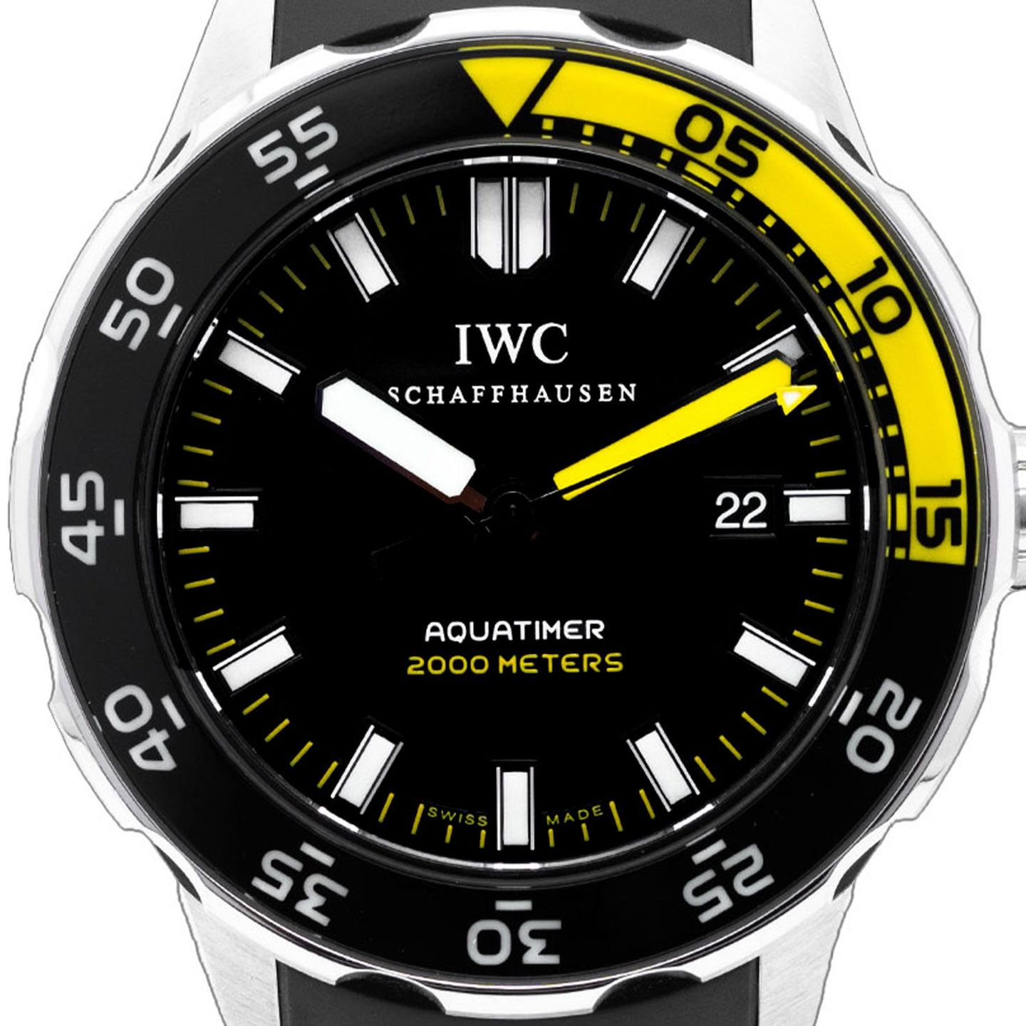 IWC Aquatimer Automatic 2000 IW356802 (Unknown (random serial)) - Black dial 44 mm Steel case (2/5)