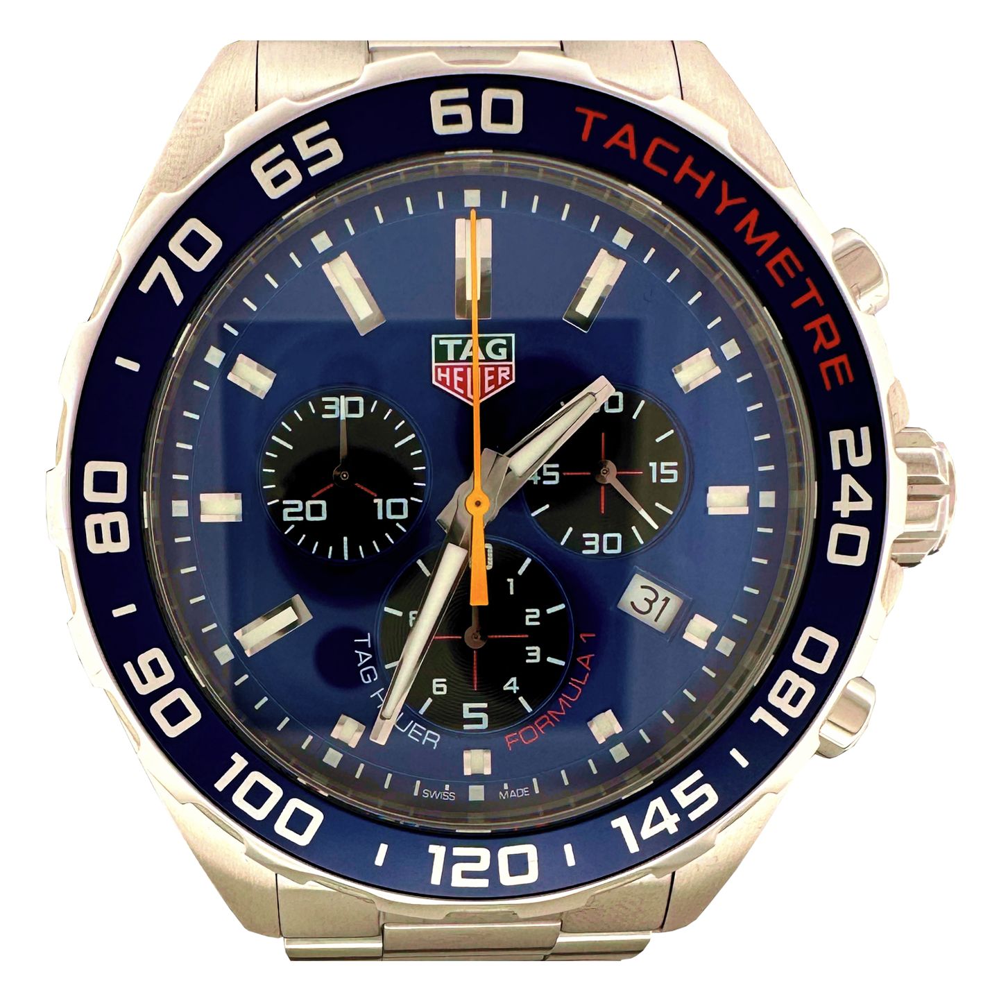 TAG Heuer Formula 1 Quartz CAZ101AK.BA0842 (2022) - Blauw wijzerplaat 43mm Staal (1/8)