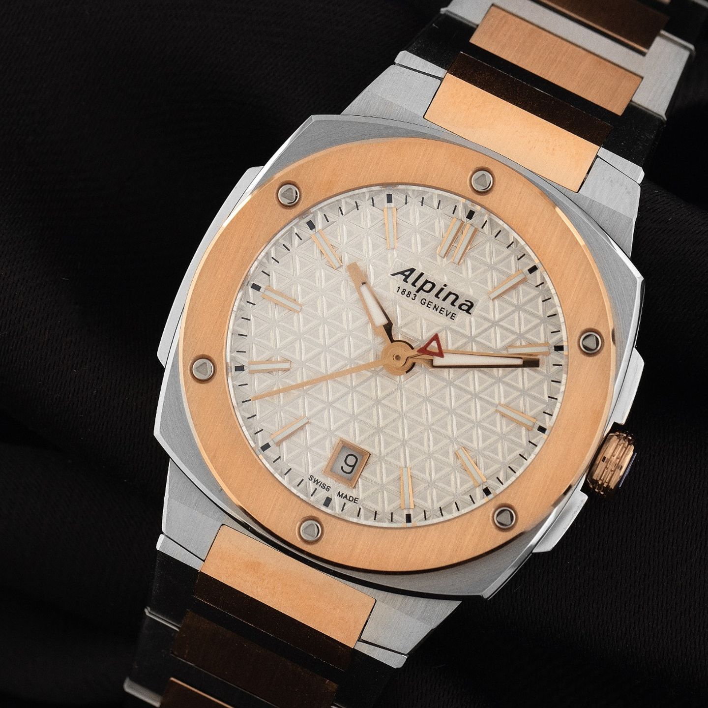 Alpina Alpiner AL-220S2AE2B (Onbekend (willekeurig serienummer)) - Zilver wijzerplaat Onbekend Goud/Staal (3/7)