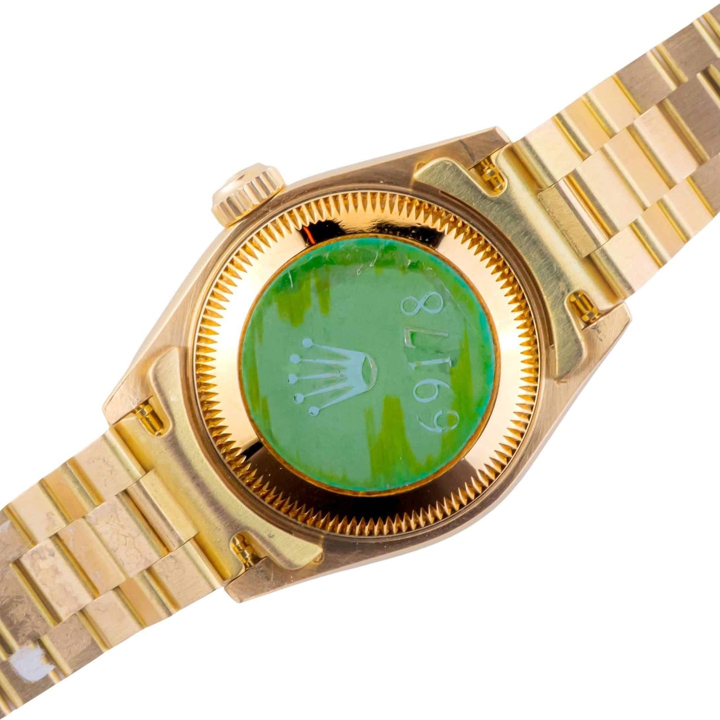 Rolex Lady-Datejust 69178 (1991) - Champagne dial 26 mm Yellow Gold case (4/8)