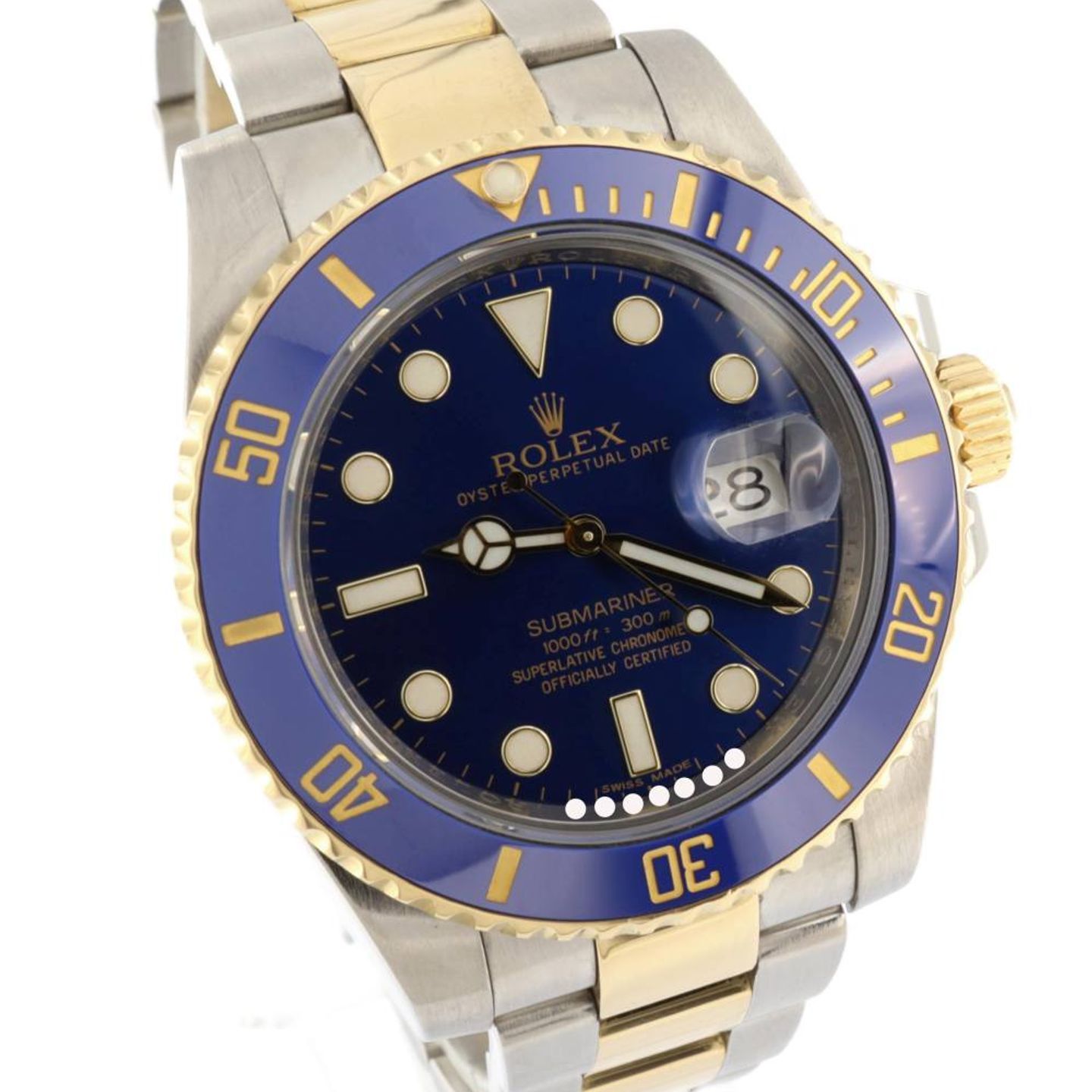 Rolex Submariner Date 116613LB (2012) - Blauw wijzerplaat 40mm Goud/Staal (1/6)