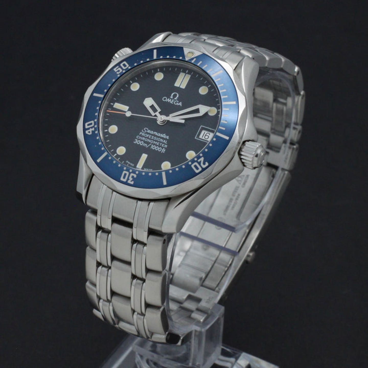 Omega Seamaster Diver 300 M 2551.80.00 (1999) - Blauw wijzerplaat 36mm Staal (5/7)