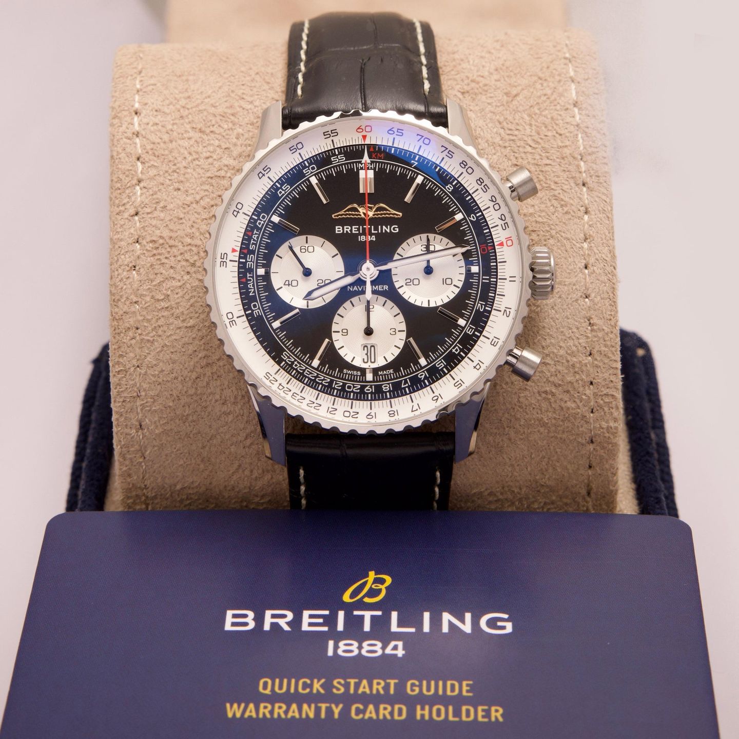 Breitling Navitimer 1 B01 Chronograph AB0138211B1P1 (2026) - Black dial 43 mm Steel case (1/7)