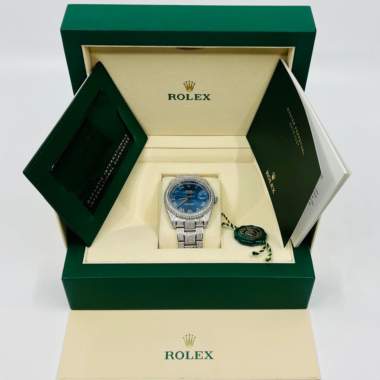 Rolex Datejust 41 126300 (2021) - Blauw wijzerplaat 41mm Staal (4/8)