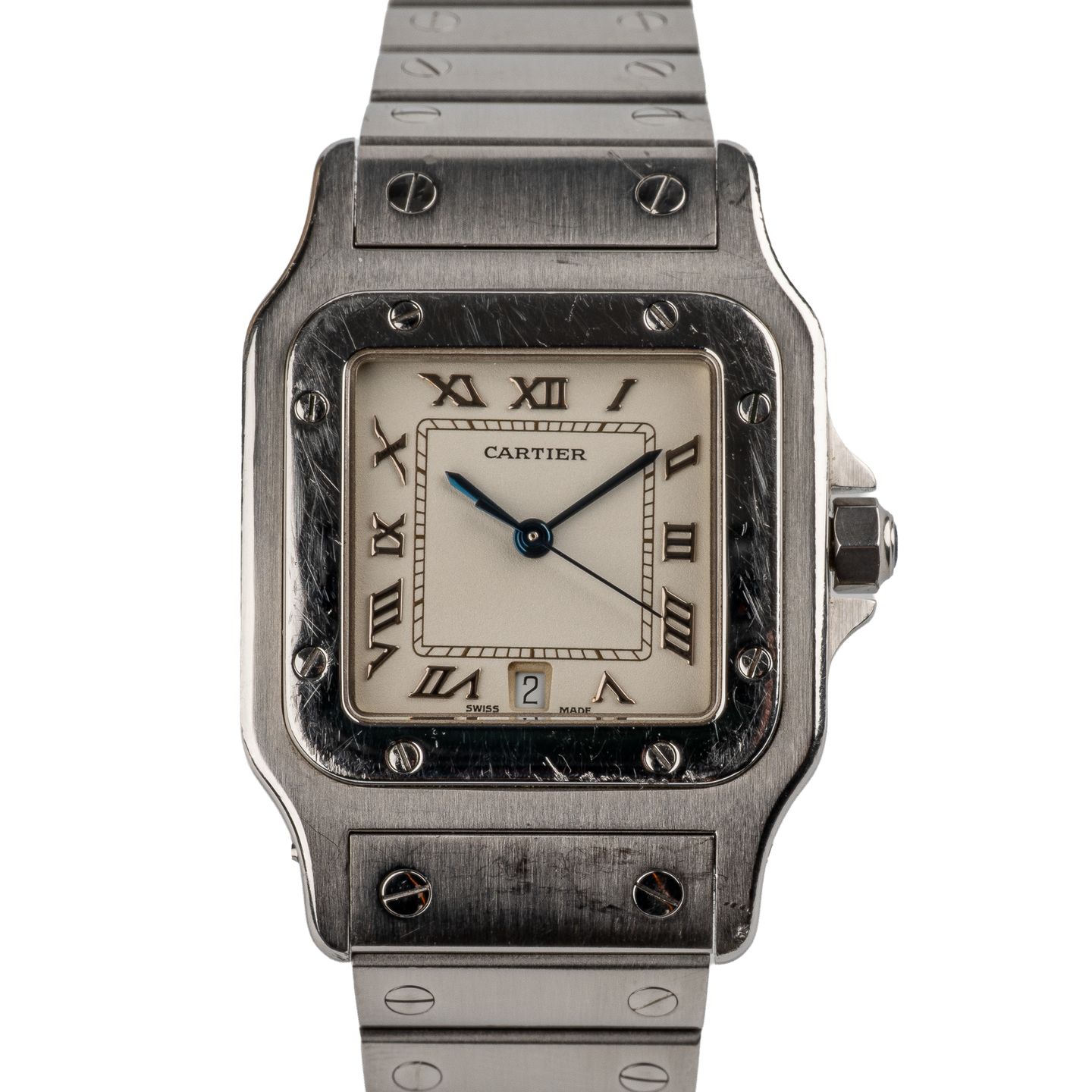 Cartier Santos Galbée 1564 (Unknown (random serial)) - Unknown dial 29 mm Steel case (1/8)