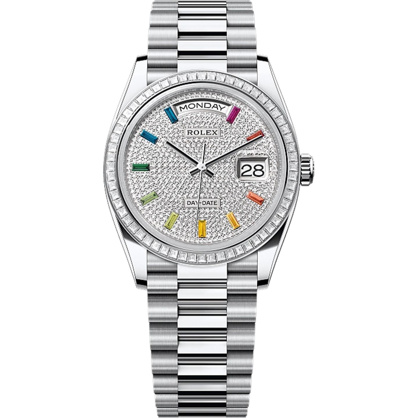 Rolex Day-Date 36 128396TBR (2025) - Diamant wijzerplaat 36mm Platina (1/1)