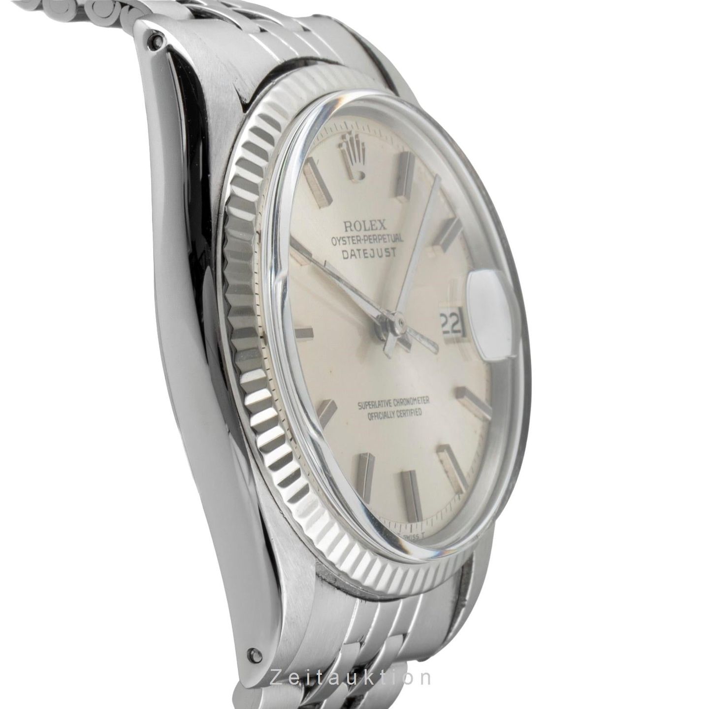 Rolex Datejust 1601 (1971) - Silver dial 36 mm Gold/Steel case (5/8)