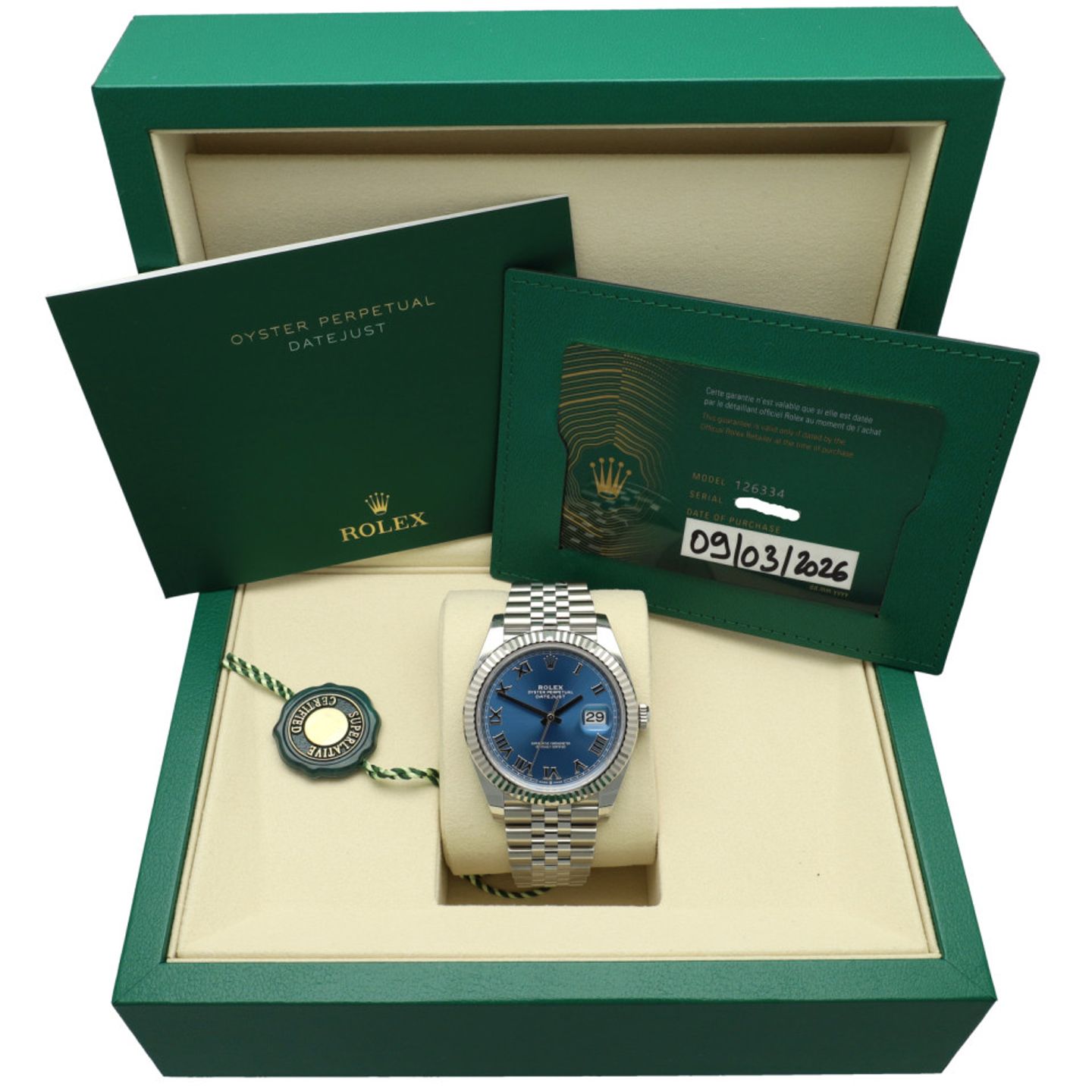 Rolex Datejust 41 126334 (2026) - Blue dial 41 mm Steel case (7/7)