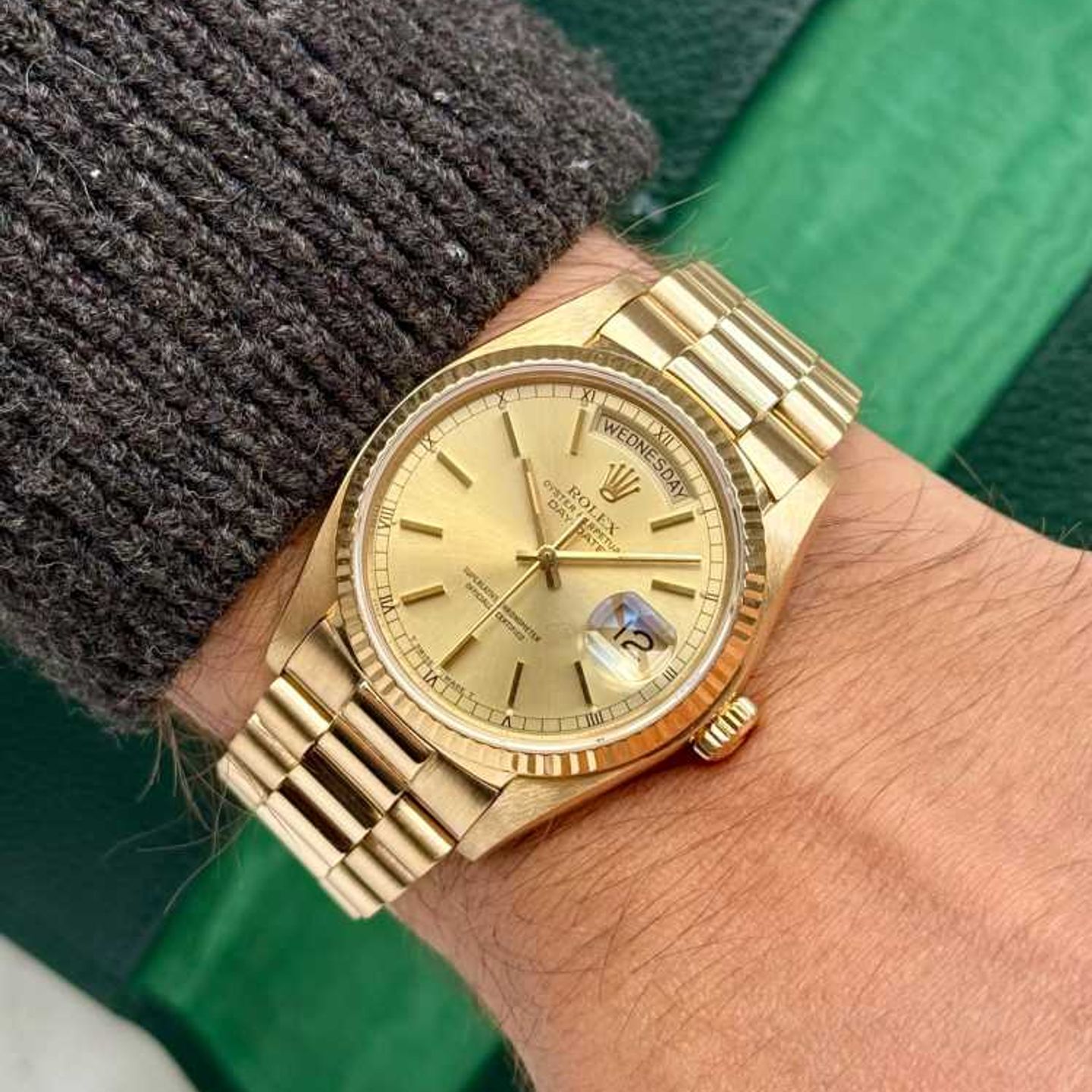 Rolex Day-Date 36 18038 (1979) - Goud wijzerplaat 36mm Geelgoud (4/8)