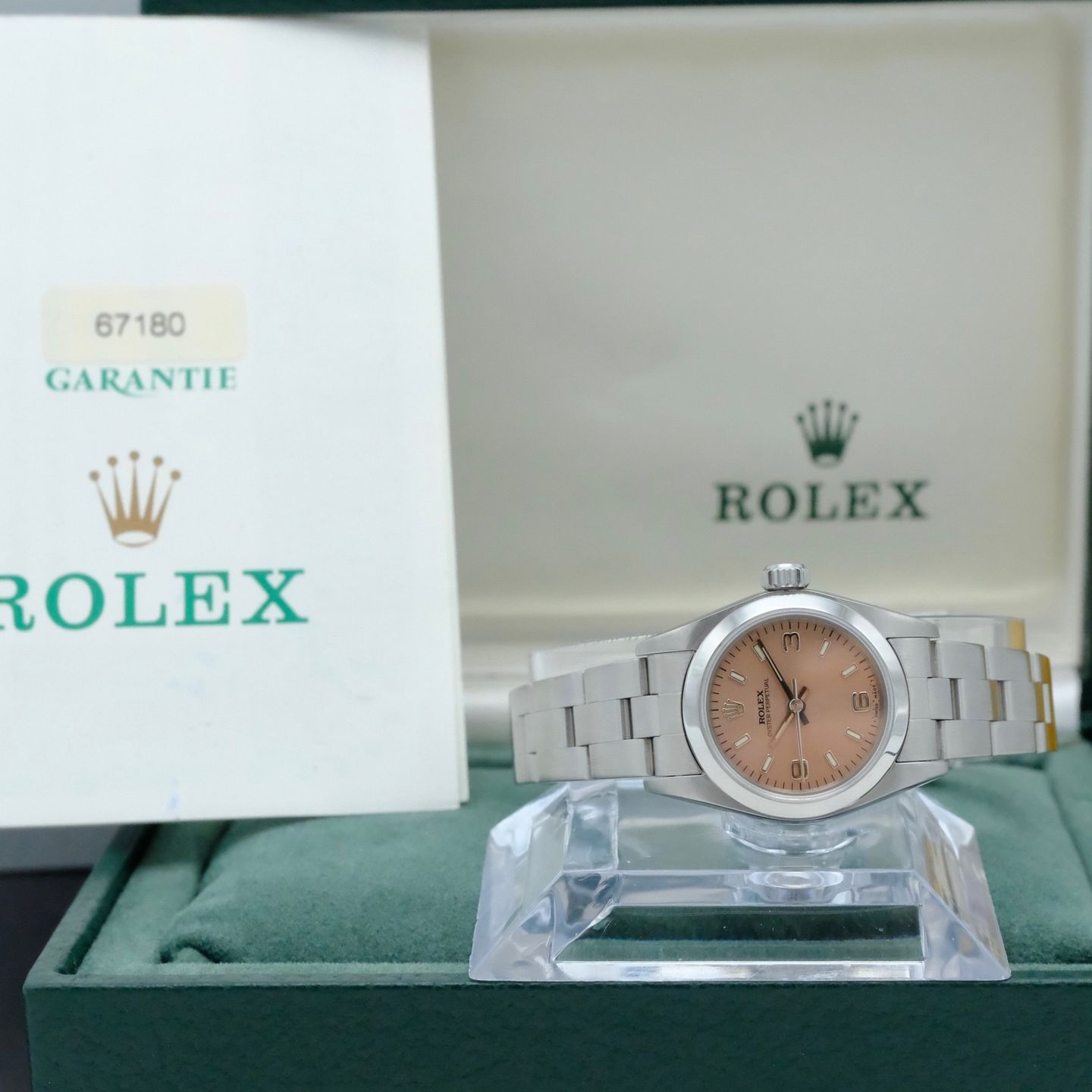 Rolex Oyster Perpetual 67180 (1997) - 26 mm Steel case (3/8)