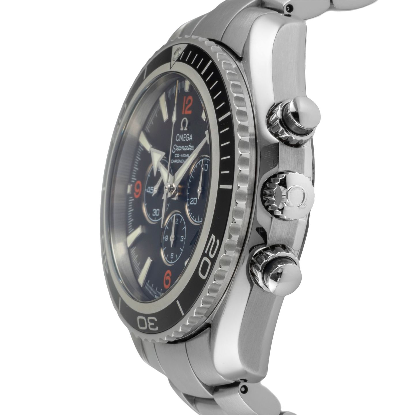 Omega Seamaster Planet Ocean Chronograph 2210.51.00 (Onbekend (willekeurig serienummer)) - Zwart wijzerplaat 46mm Staal (6/8)