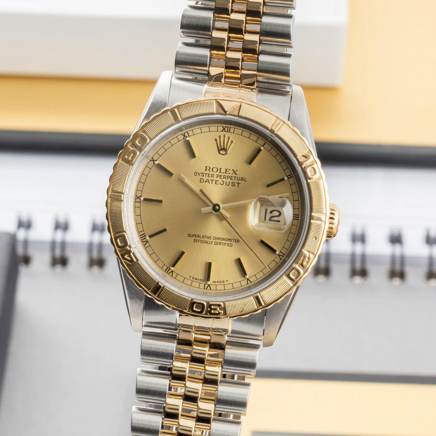 Rolex Datejust Turn-O-Graph 16263 (1990) - 36mm Goud/Staal (3/8)