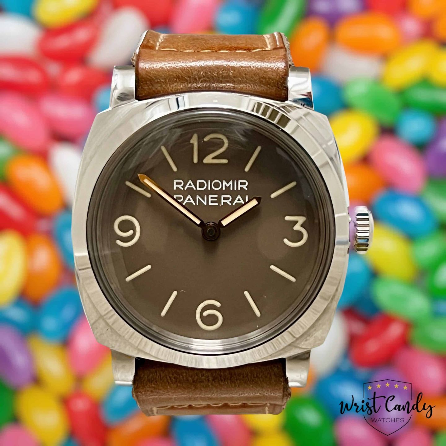 Panerai Special Editions PAM00662 (2022) - Bruin wijzerplaat 47mm Staal (1/8)