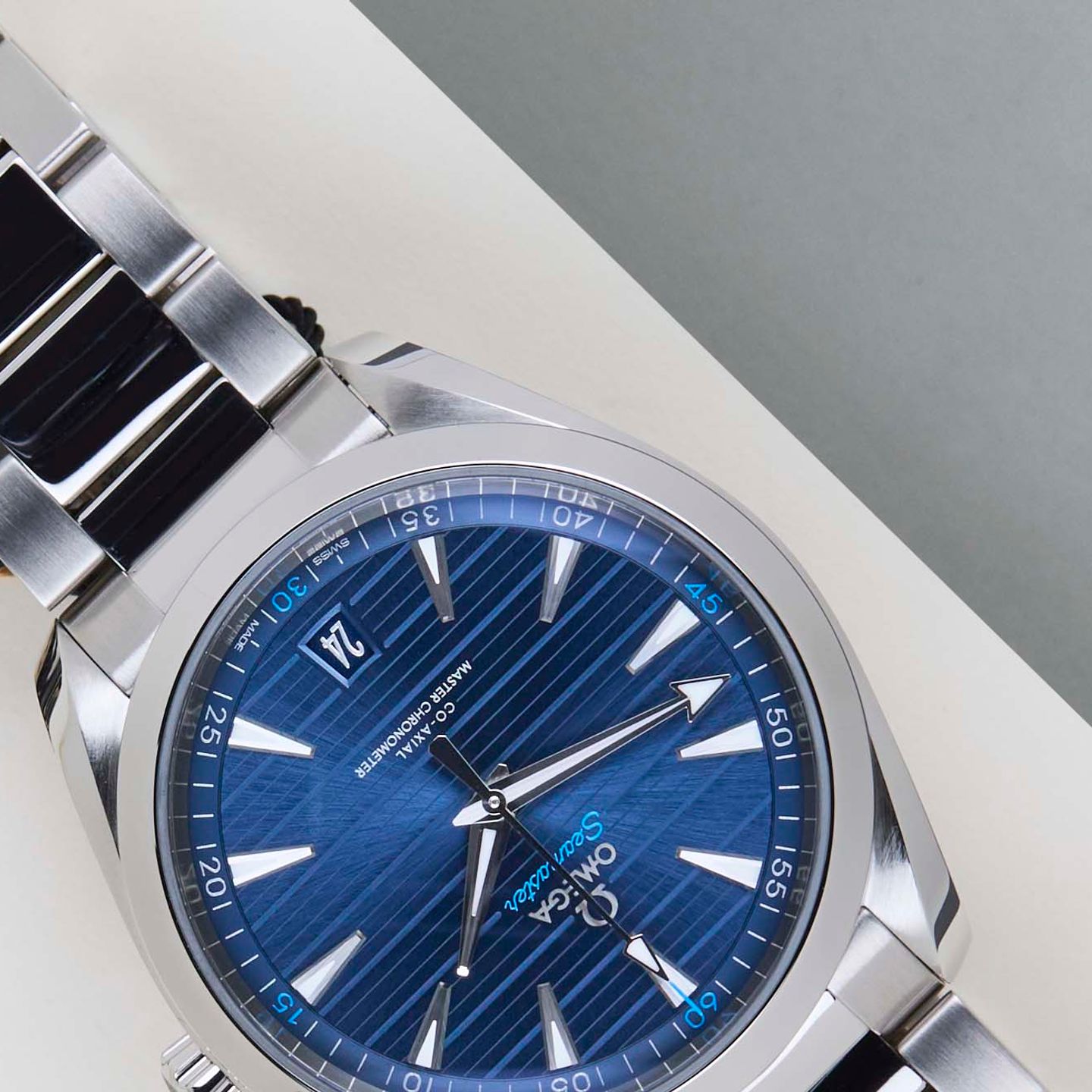 Omega Seamaster Aqua Terra 220.10.41.21.03.001 (2025) - Blue dial 41 mm Steel case (4/8)