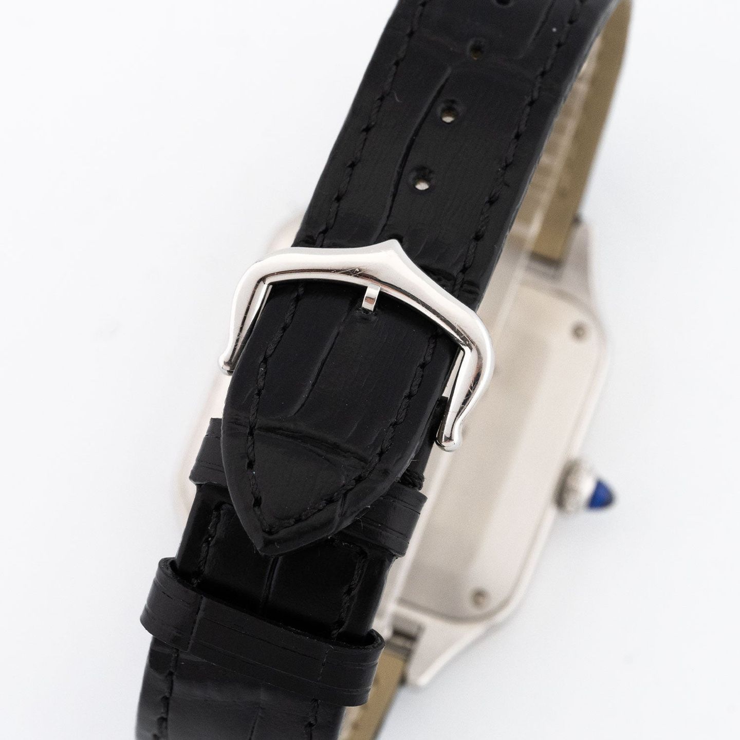 Cartier Santos Dumont W2SA0011 (2019) - Zilver wijzerplaat 44mm Staal (4/5)