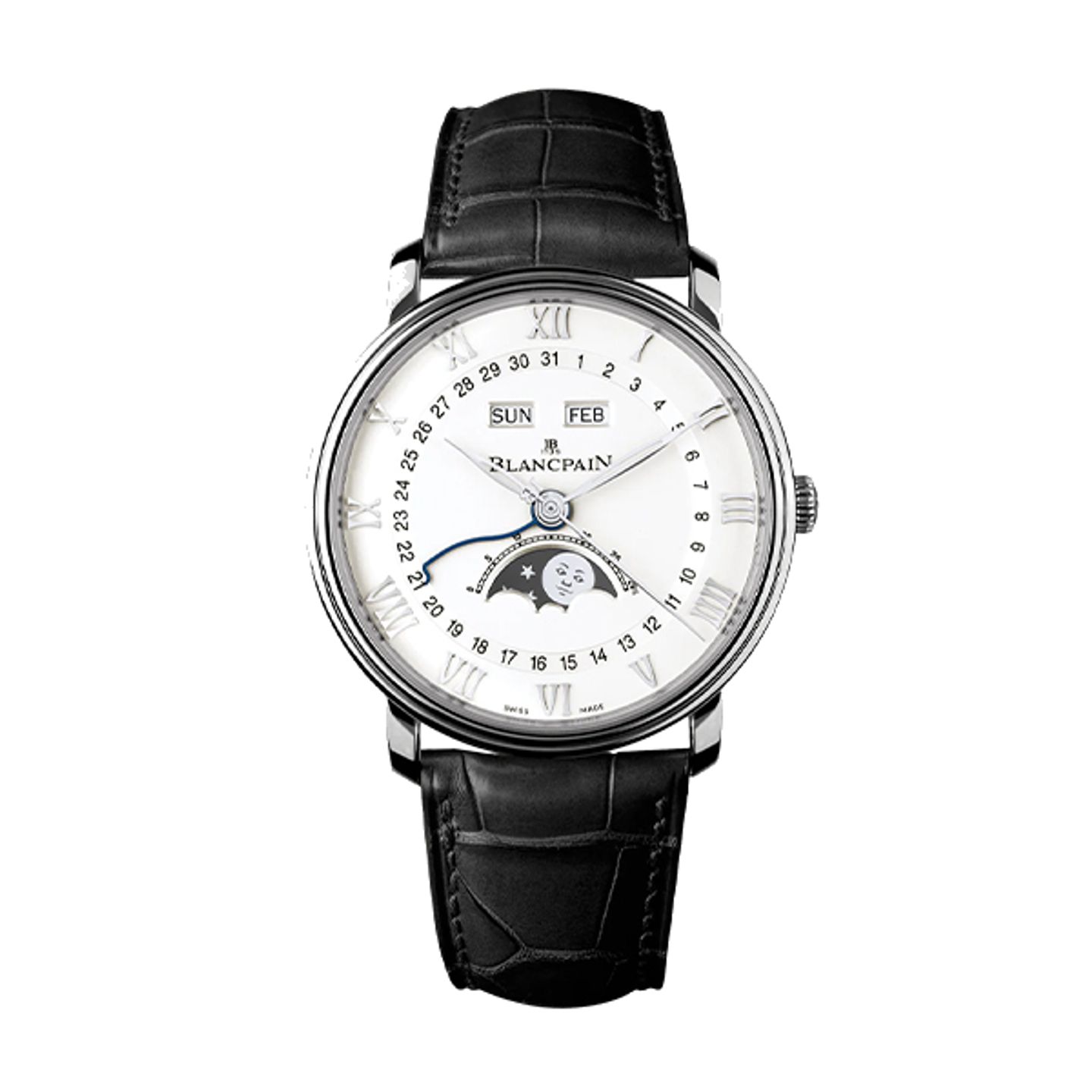 Blancpain Villeret Quantième Complet 6654-1127-55B (2026) - 41mm Staal (1/1)